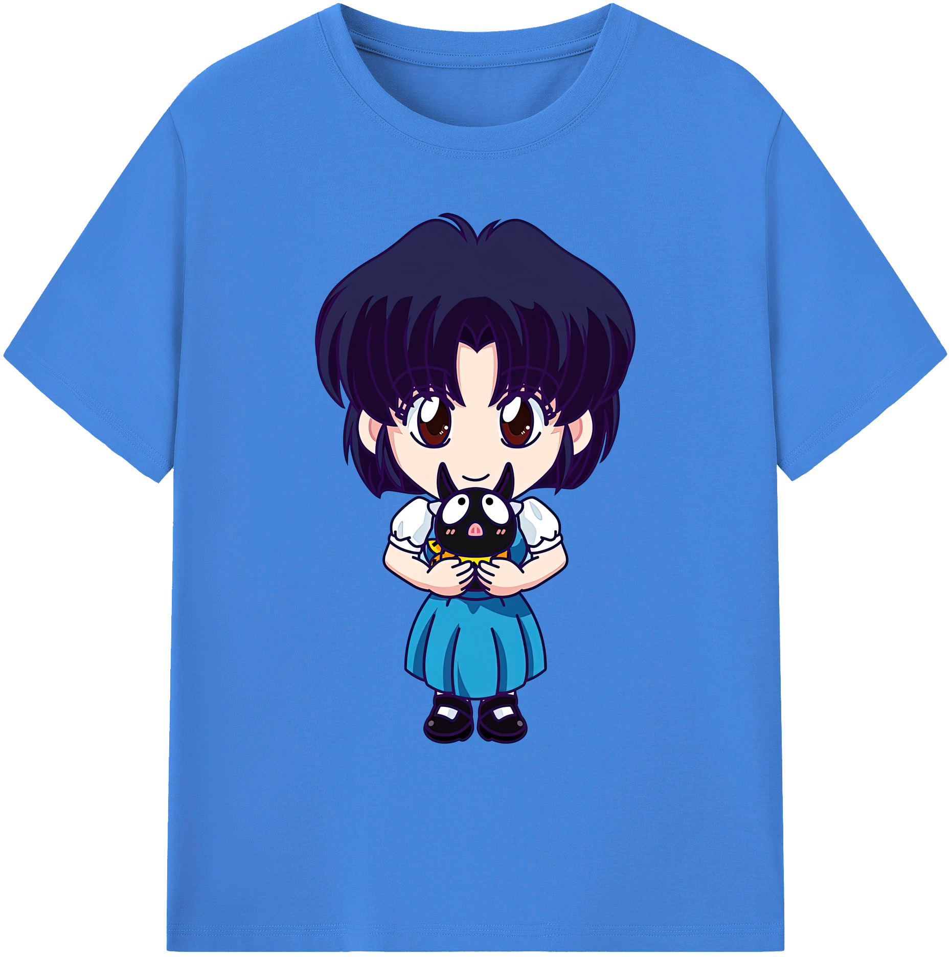 （画像用） 美少女戦士セーラームーン 水野 亜美 みずの あみ Sailor Moon Mizuno Ami 綿100％ メンズ半袖Tシャツ｜肌触りやわらか＆通気性