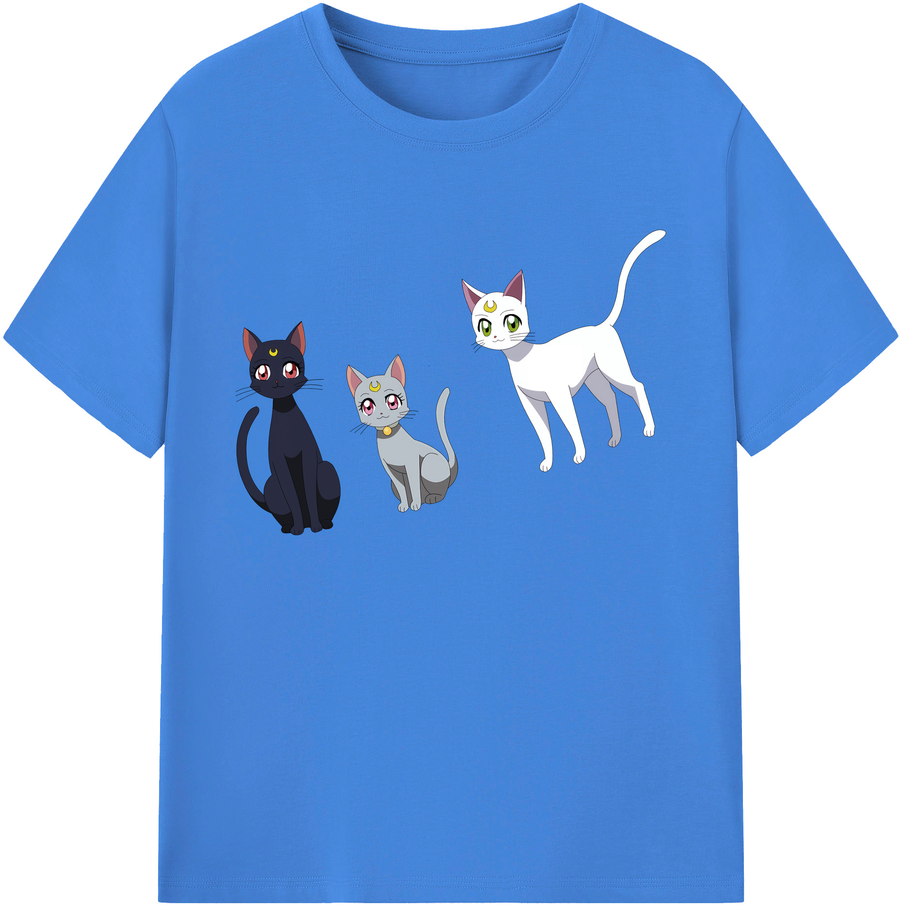 （画像用） 美少女戦士セーラームーン Sailor Moon 綿100％ メンズ半袖Tシャツ｜肌触りやわらか＆通気性
