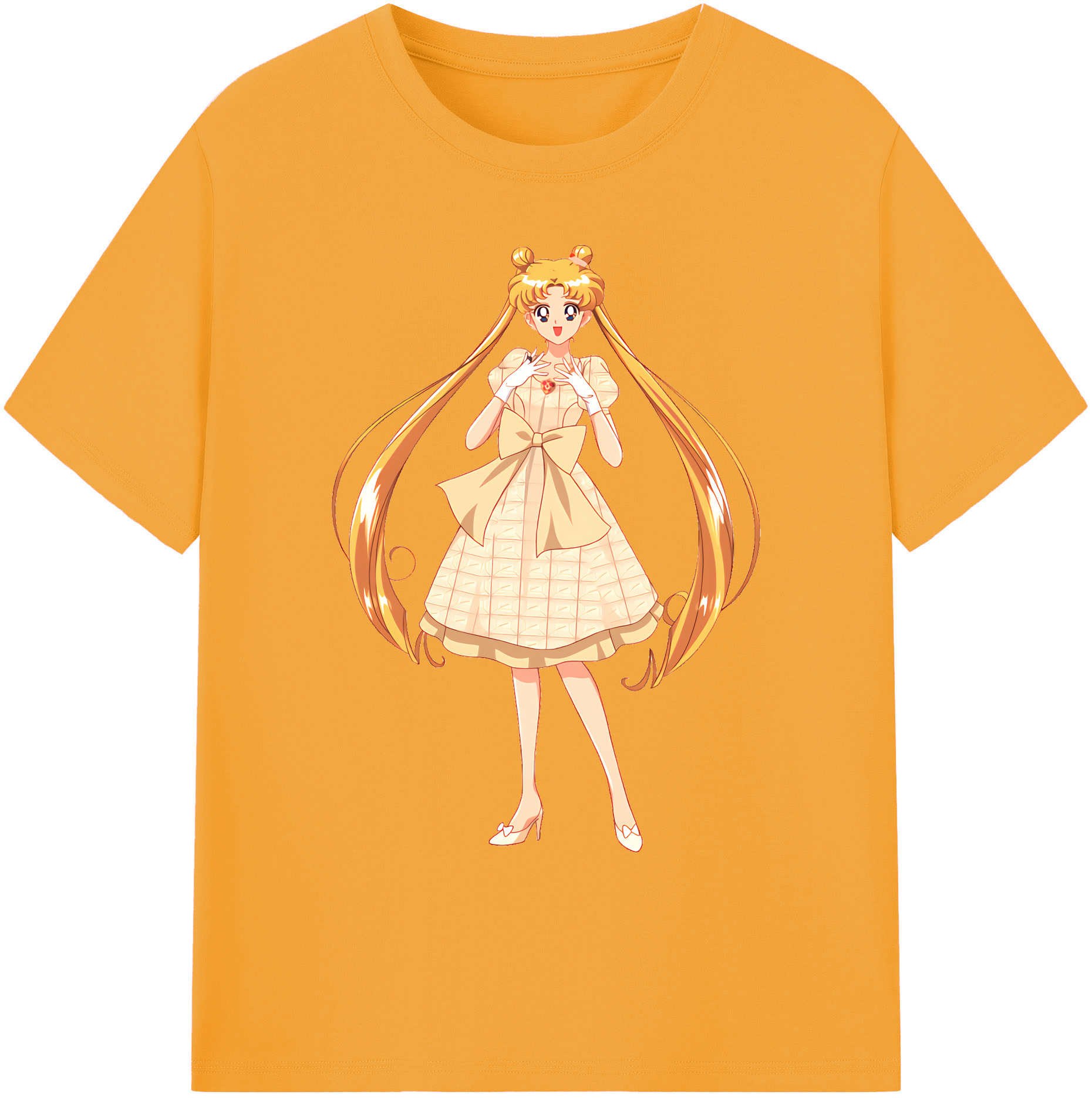 （画像用） 美少女戦士セーラームーン 愛野 美奈子 あいの みなこ Sailor Moon Aino Minako 綿100％ メンズ半袖Tシャツ｜肌触りやわらか＆通気性