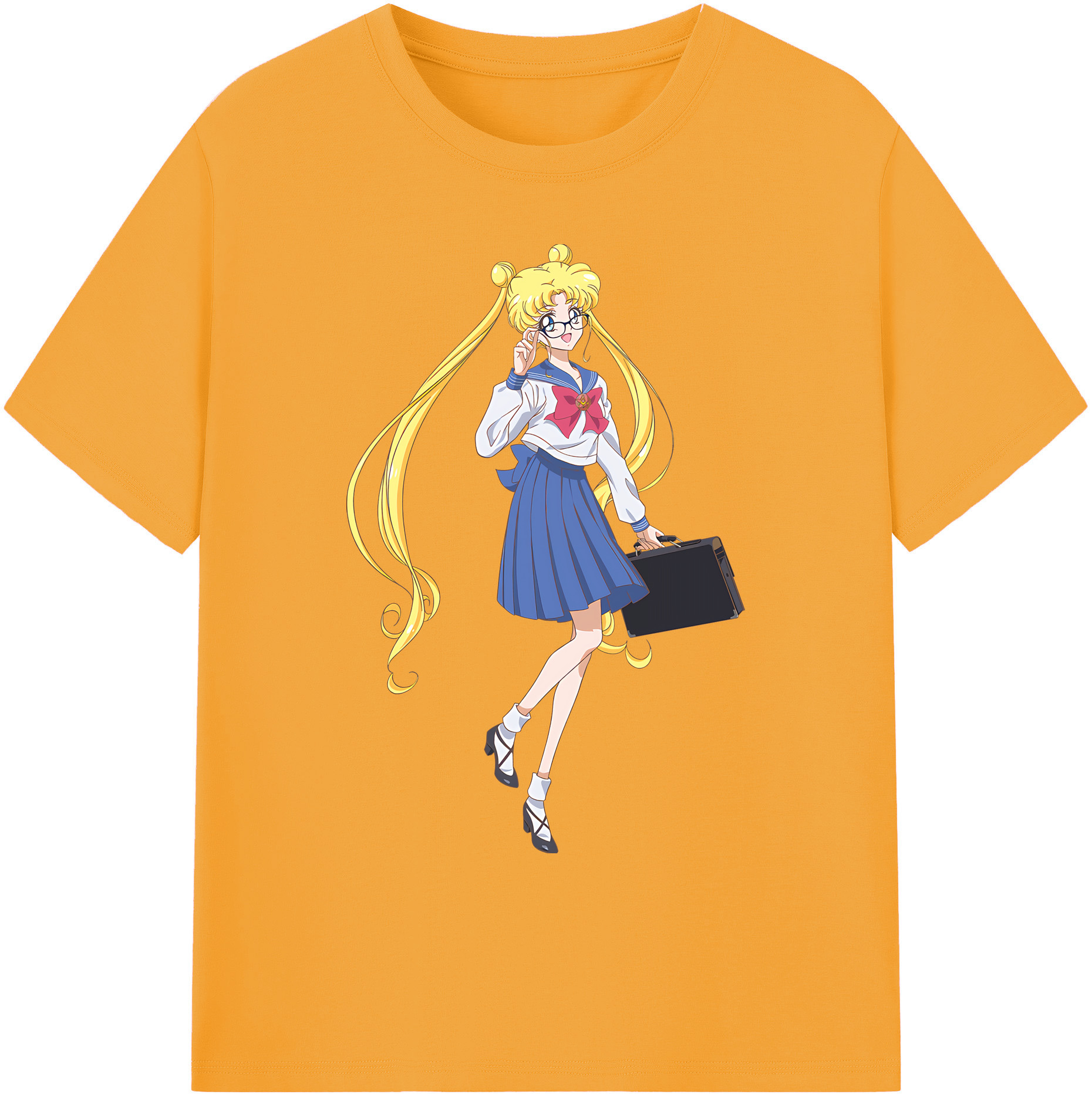 （画像用） 美少女戦士セーラームーン 愛野 美奈子 あいの みなこ Sailor Moon Aino Minako 綿100％ メンズ半袖Tシャツ｜肌触りやわらか＆通気性