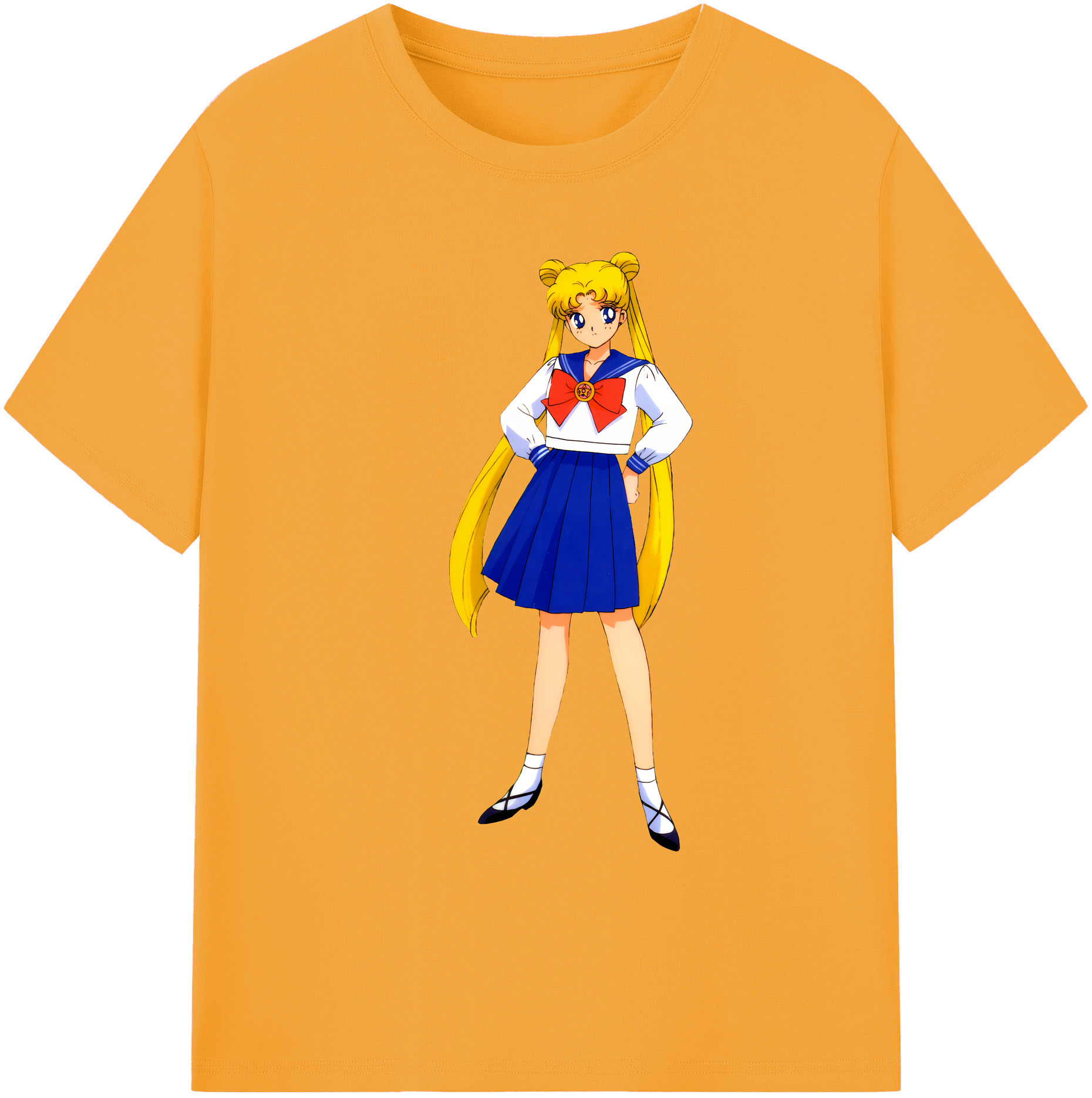 （画像用） 美少女戦士セーラームーン 愛野 美奈子 あいの みなこ Sailor Moon Aino Minako 綿100％ メンズ半袖Tシャツ｜肌触りやわらか＆通気性