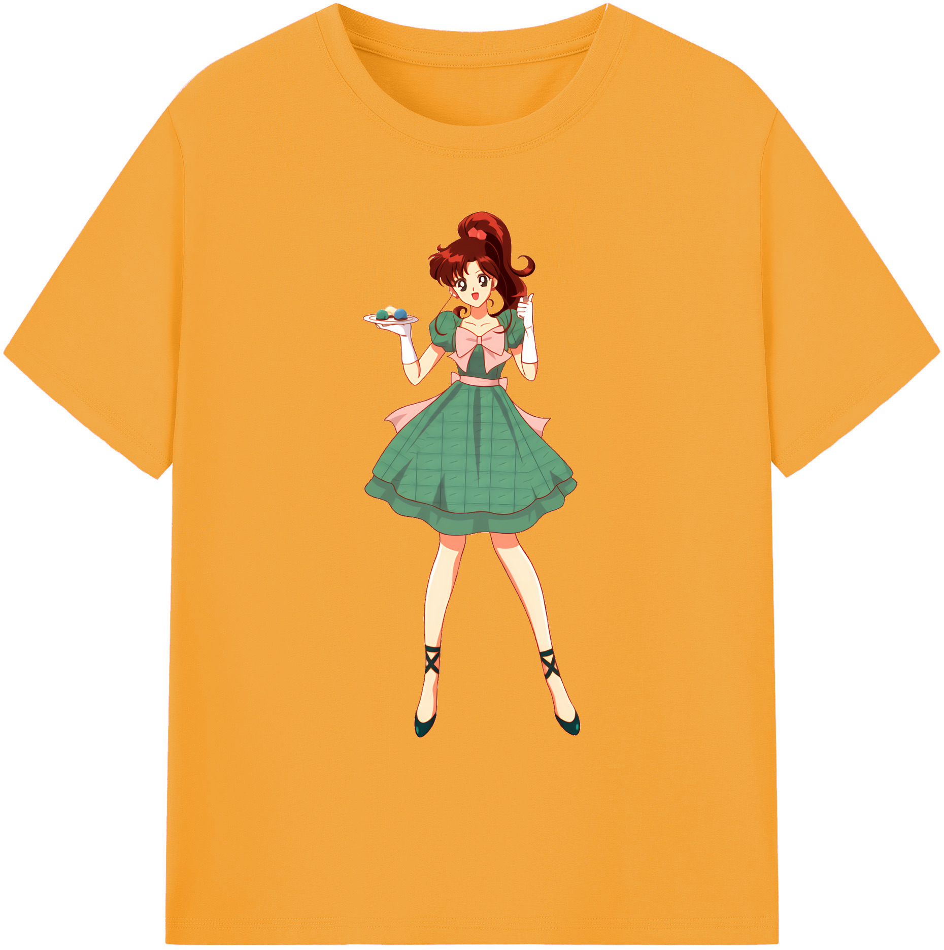 （画像用） 美少女戦士セーラームーン 木野 まこと きの まこと Sailor Moon Kino Makoto （セーラージュピター；Sailor Jupiter） 綿100％ メンズ半袖Tシャツ｜肌触りやわらか＆通気性