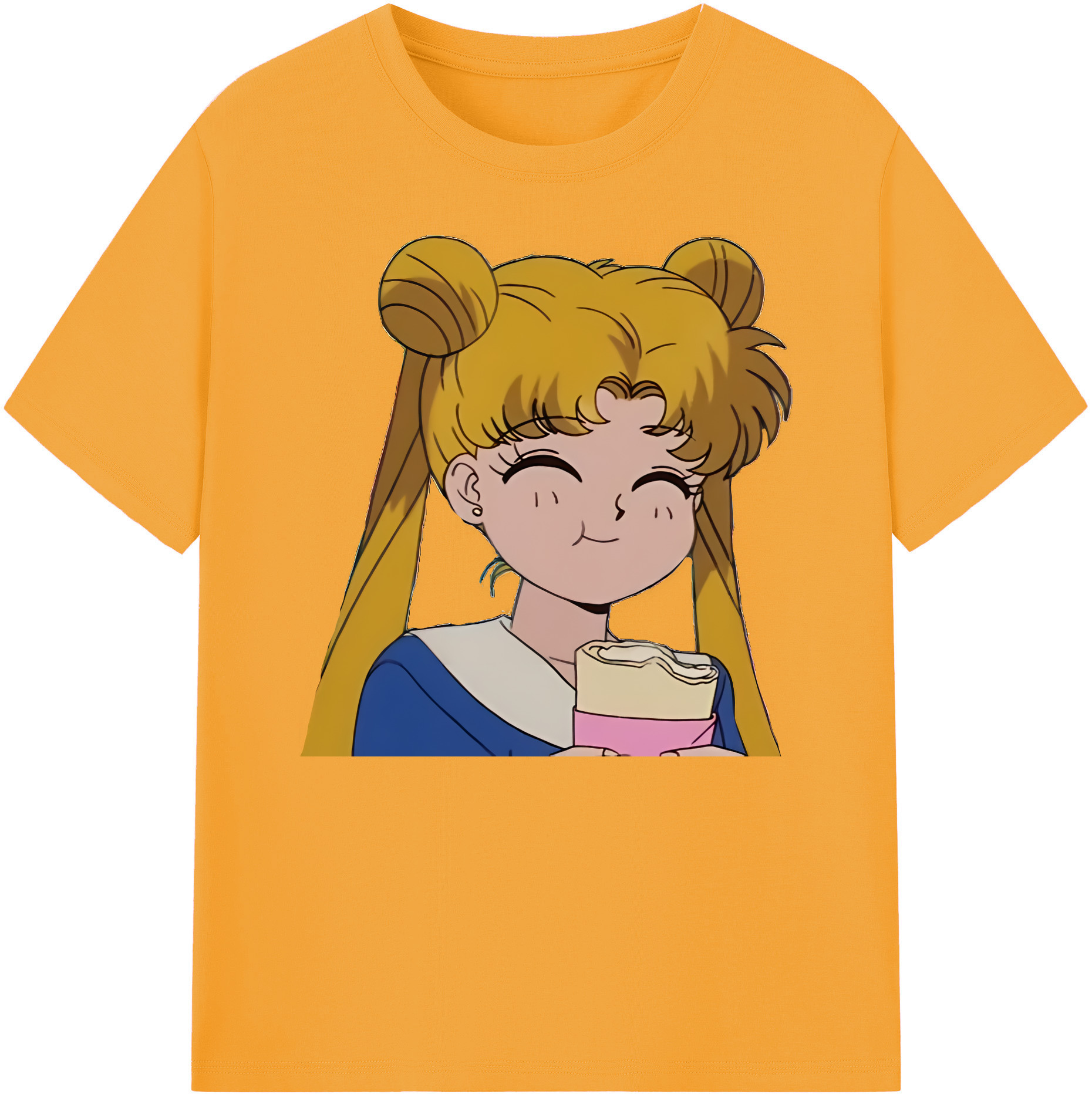（画像用） 美少女戦士セーラームーン 愛野 美奈子 あいの みなこ Sailor Moon Aino Minako 綿100％ メンズ半袖Tシャツ｜肌触りやわらか＆通気性