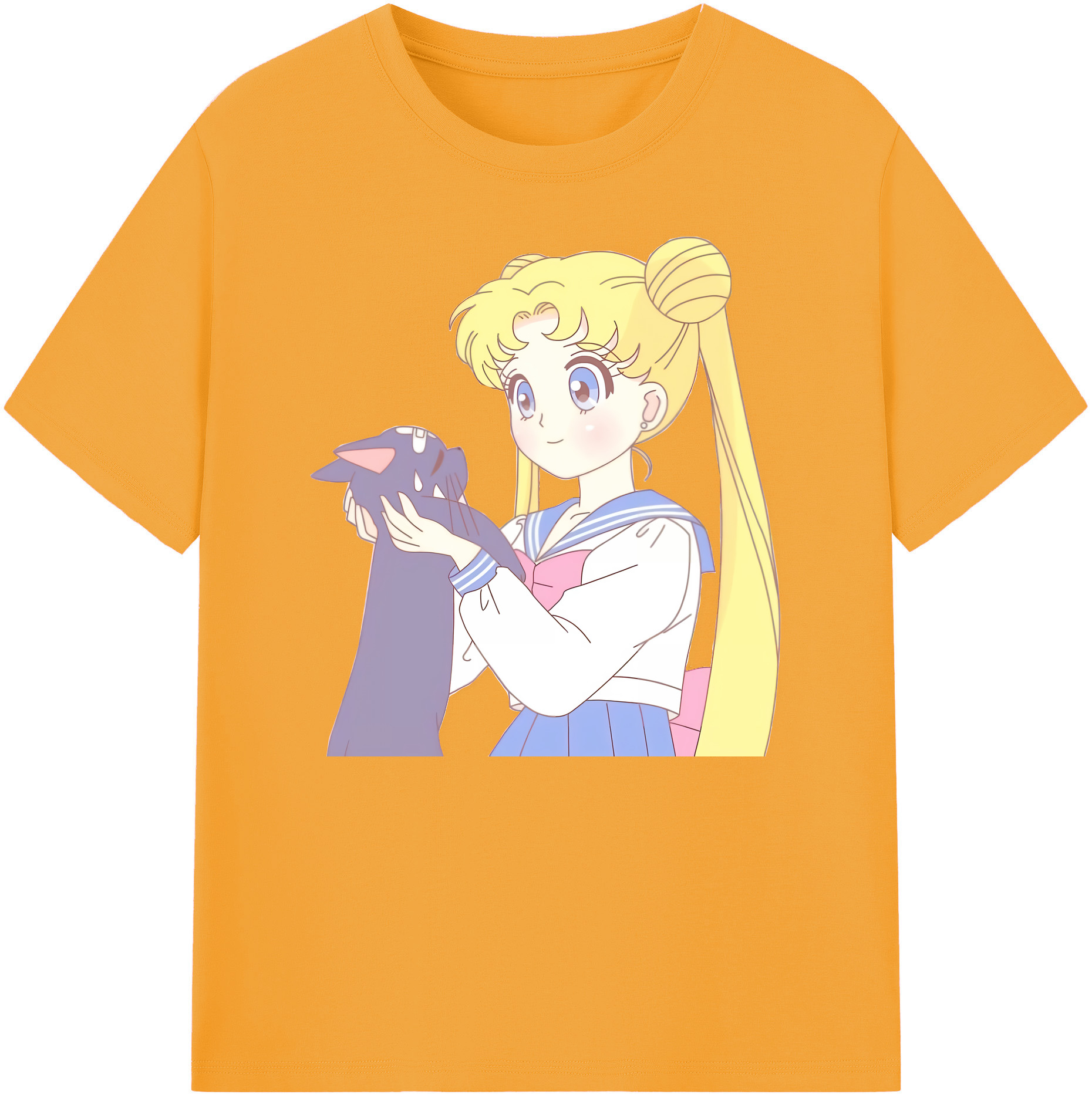 （画像用） 美少女戦士セーラームーン 愛野 美奈子 あいの みなこ Sailor Moon Aino Minako 綿100％ メンズ半袖Tシャツ｜肌触りやわらか＆通気性