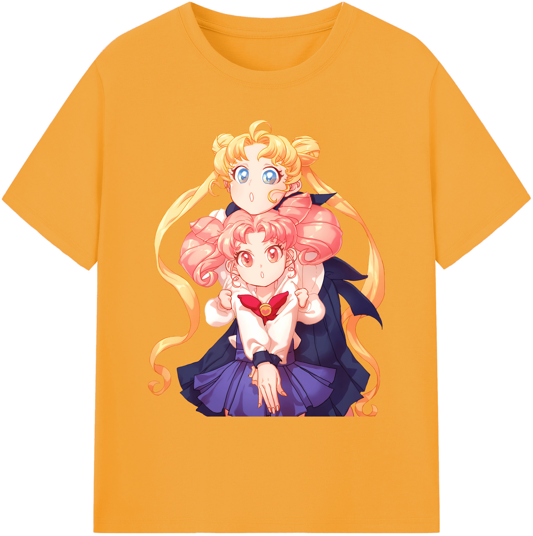 （画像用） 美少女戦士セーラームーン 愛野 美奈子 あいの みなこ Sailor Moon Aino Minako 綿100％ メンズ半袖Tシャツ｜肌触りやわらか＆通気性