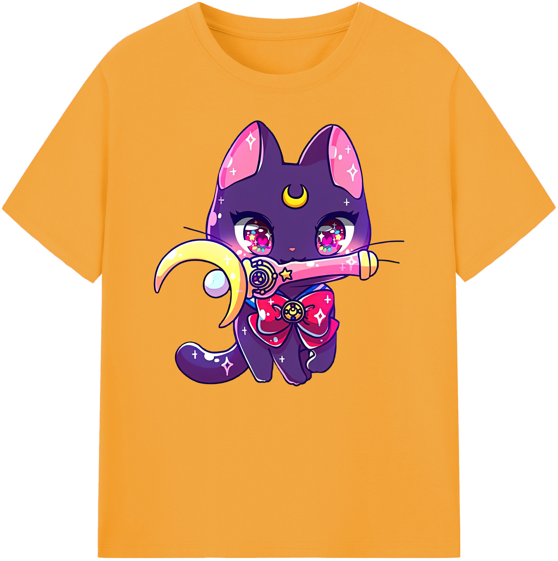 （画像用） 美少女戦士セーラームーン Sailor Moon 綿100％ メンズ半袖Tシャツ｜肌触りやわらか＆通気性
