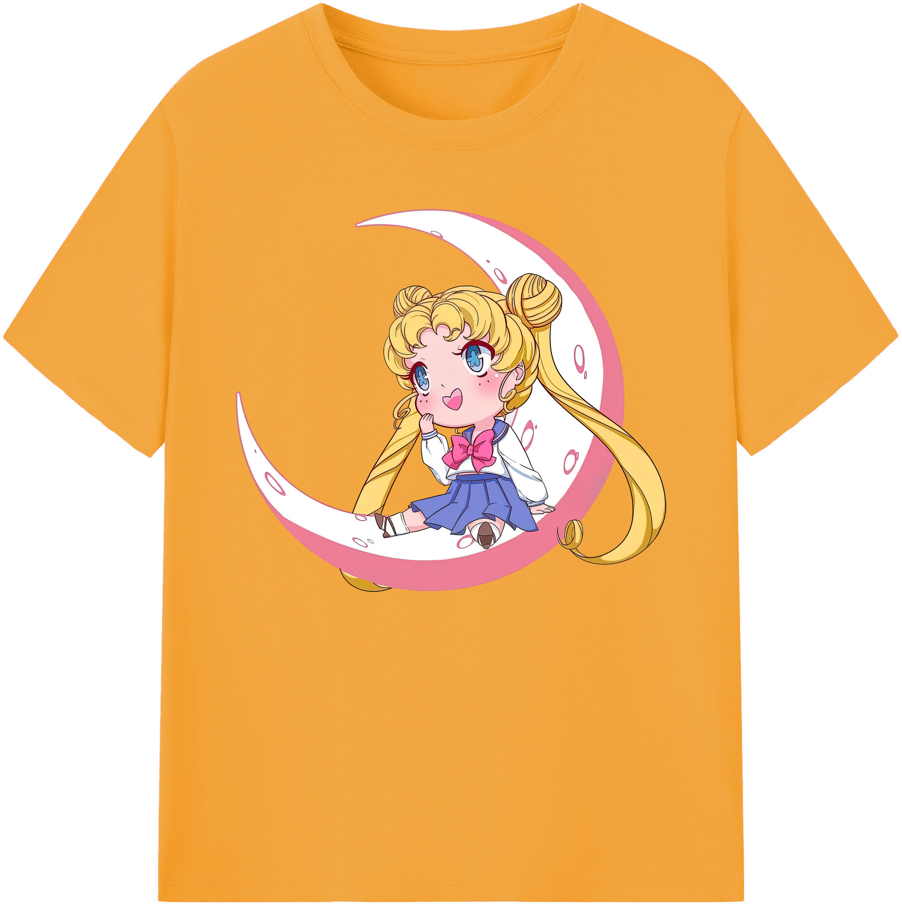 （画像用） 美少女戦士セーラームーン 愛野 美奈子 あいの みなこ Sailor Moon Aino Minako 綿100％ メンズ半袖Tシャツ｜肌触りやわらか＆通気性