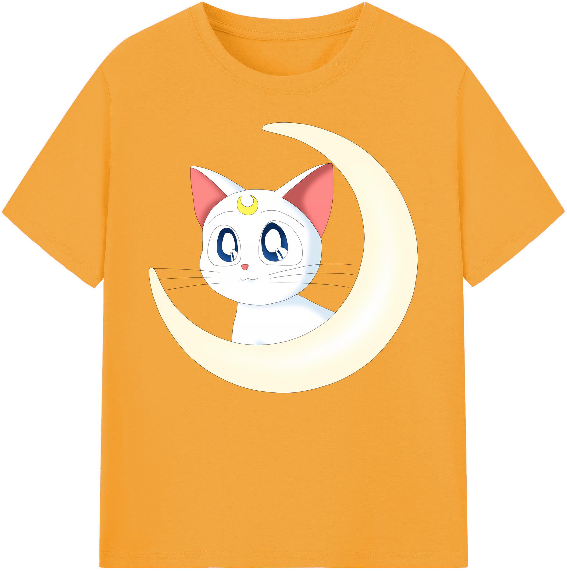 （画像用） 美少女戦士セーラームーン Sailor Moon 綿100％ メンズ半袖Tシャツ｜肌触りやわらか＆通気性