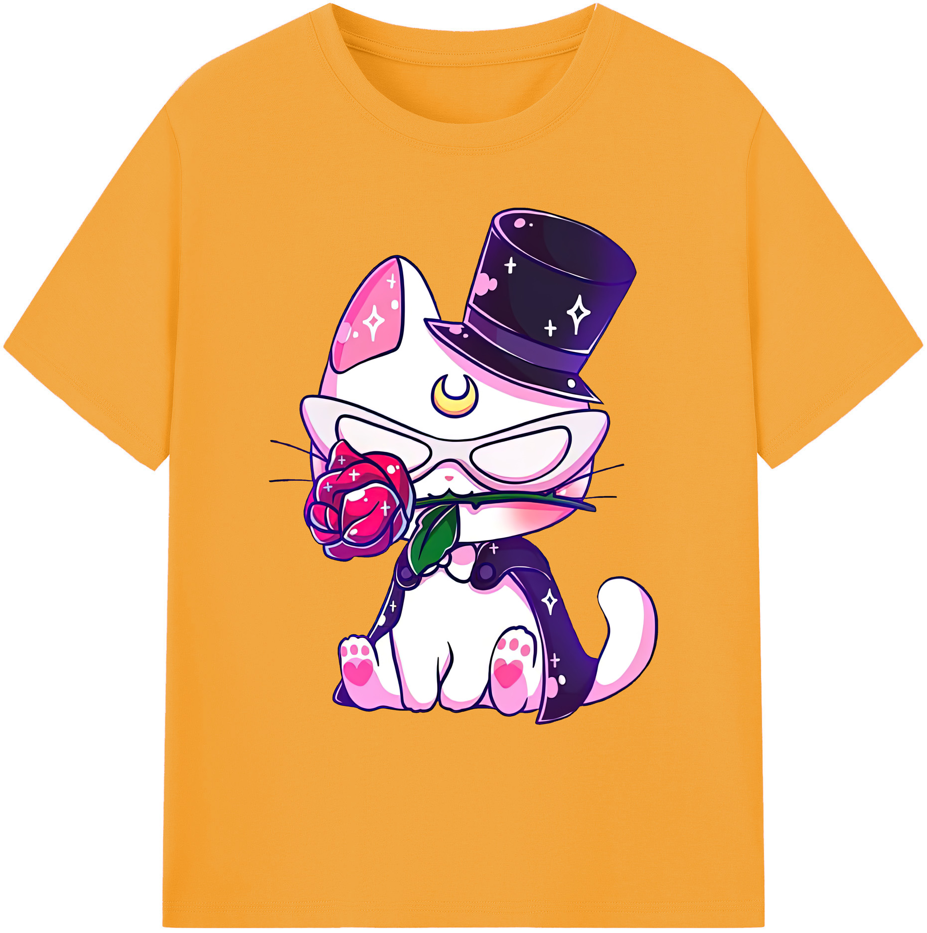 （画像用） 美少女戦士セーラームーン Sailor Moon 綿100％ メンズ半袖Tシャツ｜肌触りやわらか＆通気性