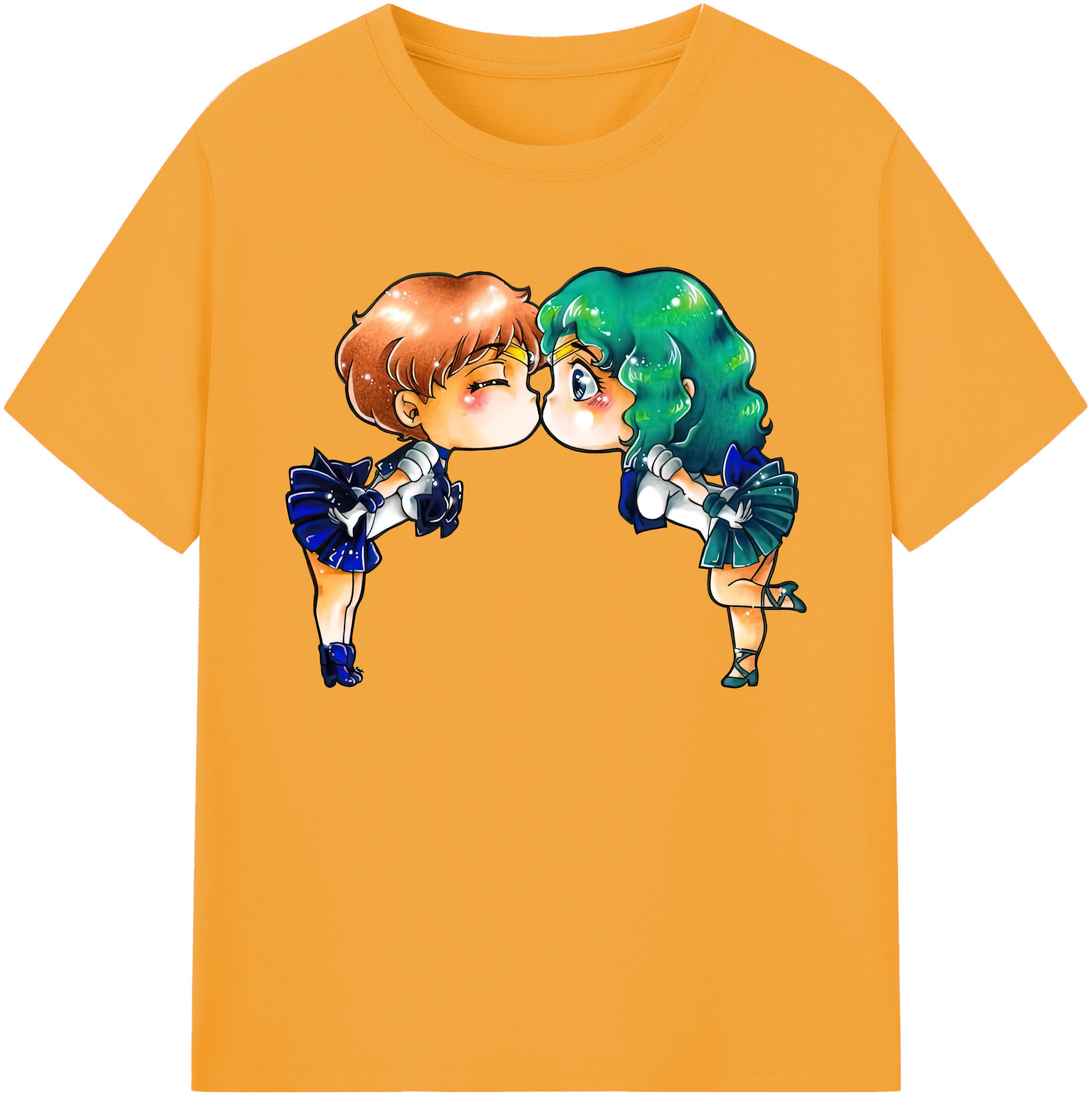 （画像用） 美少女戦士セーラームーン 天王はるか Sailor Moon Tenoh Haruka 綿100％ メンズ半袖Tシャツ｜肌触りやわらか＆通気性