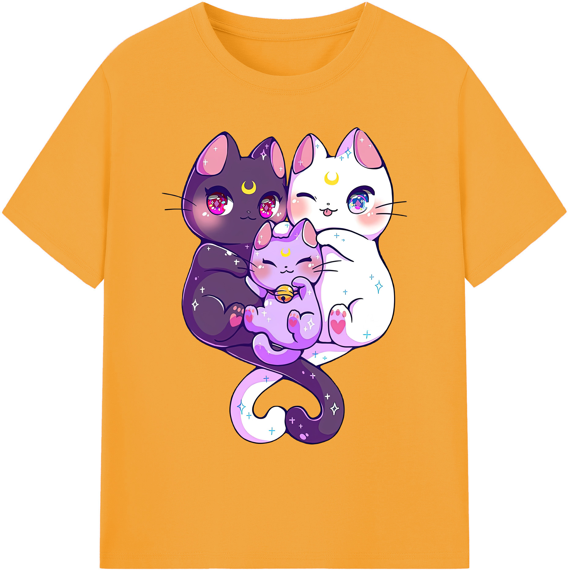 （画像用） 美少女戦士セーラームーン Sailor Moon 綿100％ メンズ半袖Tシャツ｜肌触りやわらか＆通気性