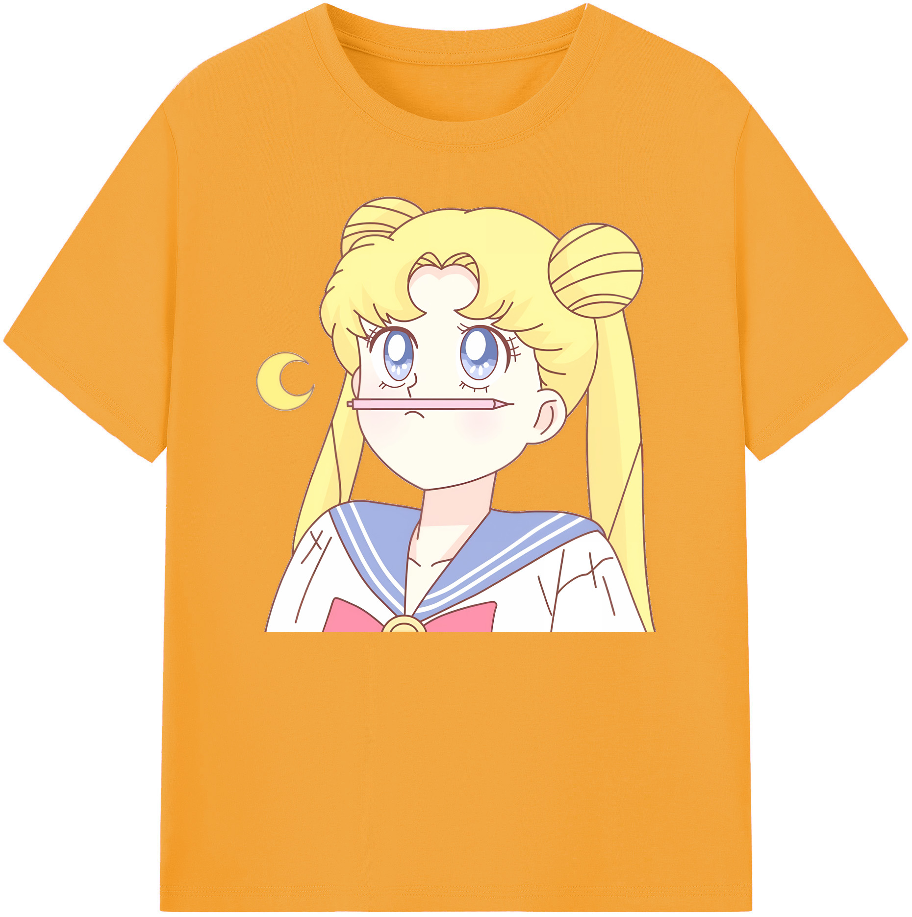 （画像用） 美少女戦士セーラームーン 愛野 美奈子 あいの みなこ Sailor Moon Aino Minako 綿100％ メンズ半袖Tシャツ｜肌触りやわらか＆通気性