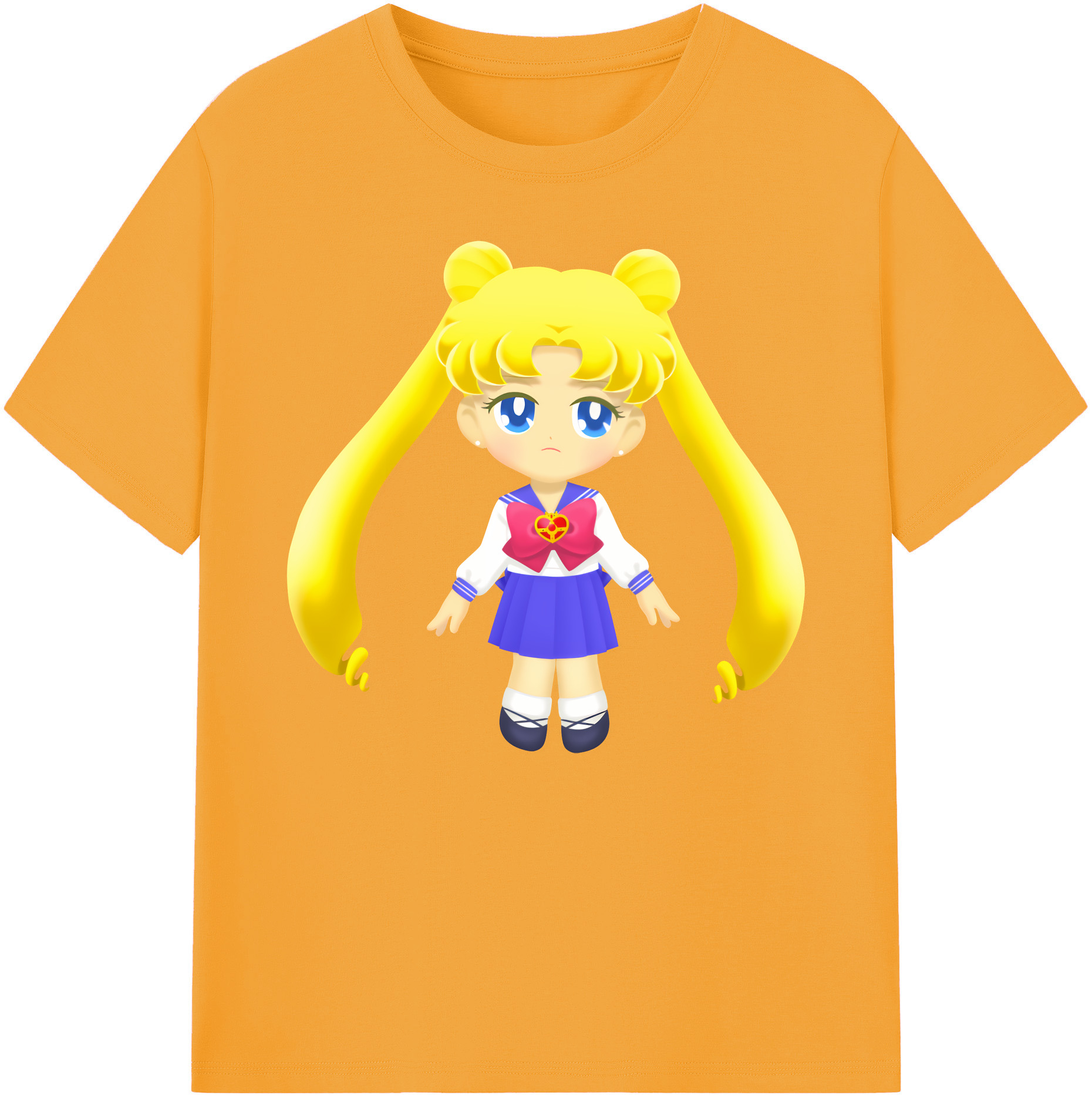 （画像用） 美少女戦士セーラームーン 愛野 美奈子 あいの みなこ Sailor Moon Aino Minako 綿100％ メンズ半袖Tシャツ｜肌触りやわらか＆通気性