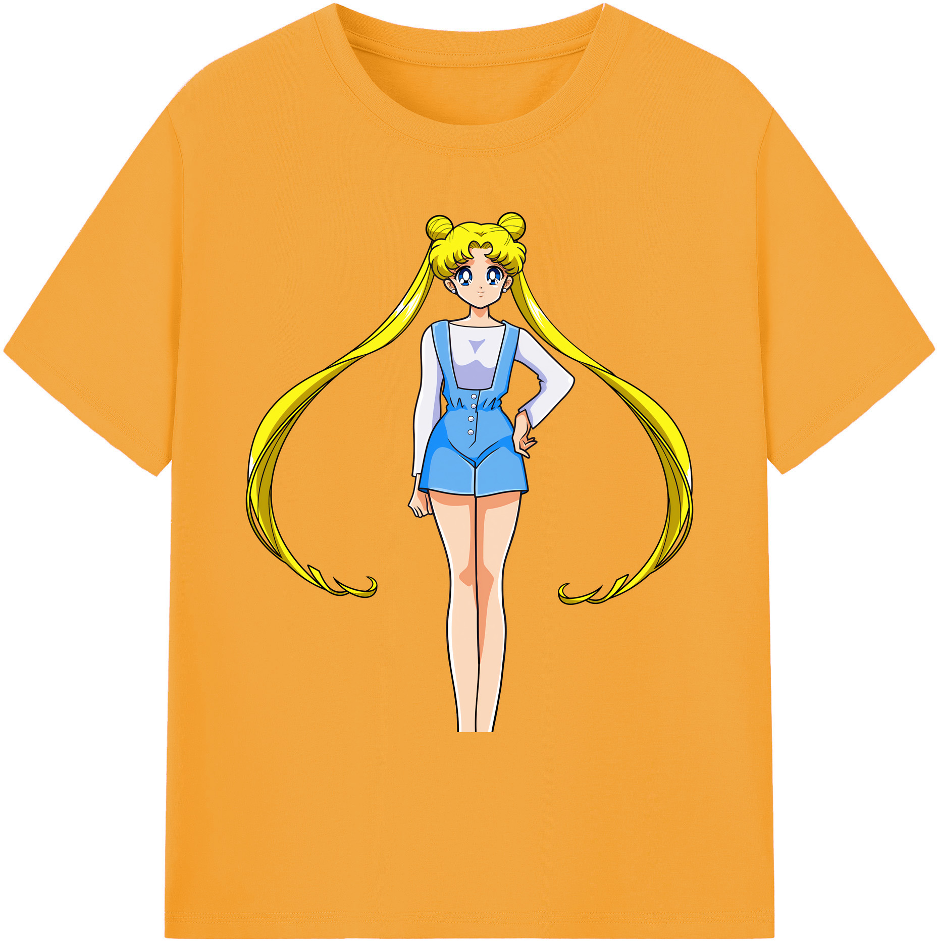 （画像用） 美少女戦士セーラームーン 愛野 美奈子 あいの みなこ Sailor Moon Aino Minako 綿100％ メンズ半袖Tシャツ｜肌触りやわらか＆通気性