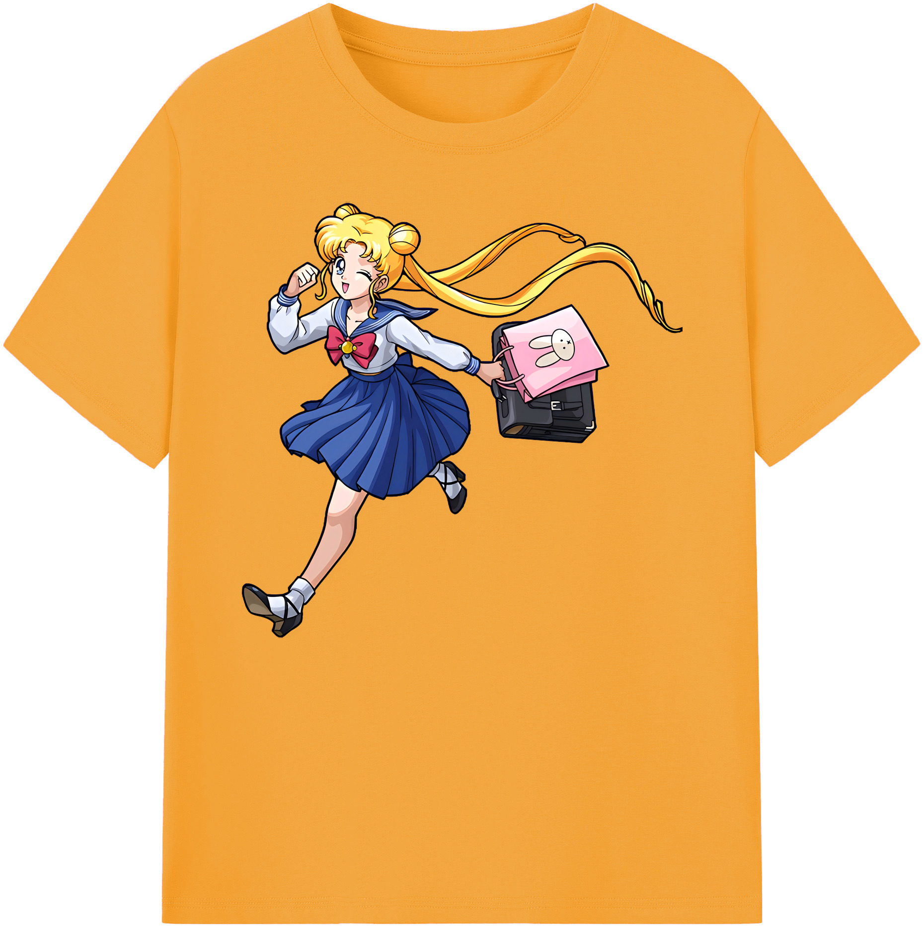 （画像用） 美少女戦士セーラームーン 愛野 美奈子 あいの みなこ Sailor Moon Aino Minako 綿100％ メンズ半袖Tシャツ｜肌触りやわらか＆通気性