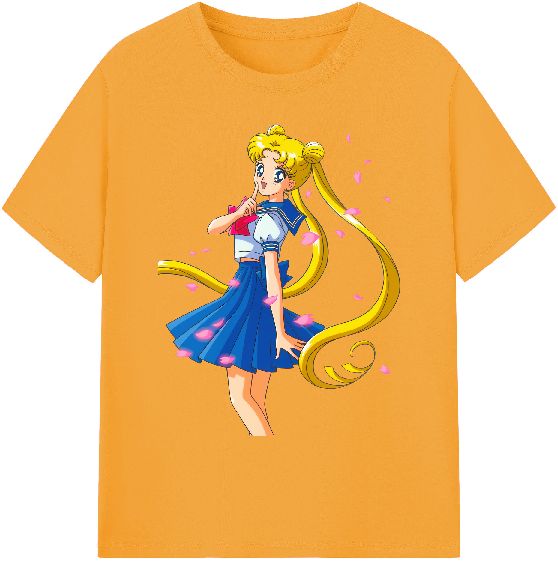 （画像用） 美少女戦士セーラームーン 愛野 美奈子 あいの みなこ Sailor Moon Aino Minako 綿100％ メンズ半袖Tシャツ｜肌触りやわらか＆通気性