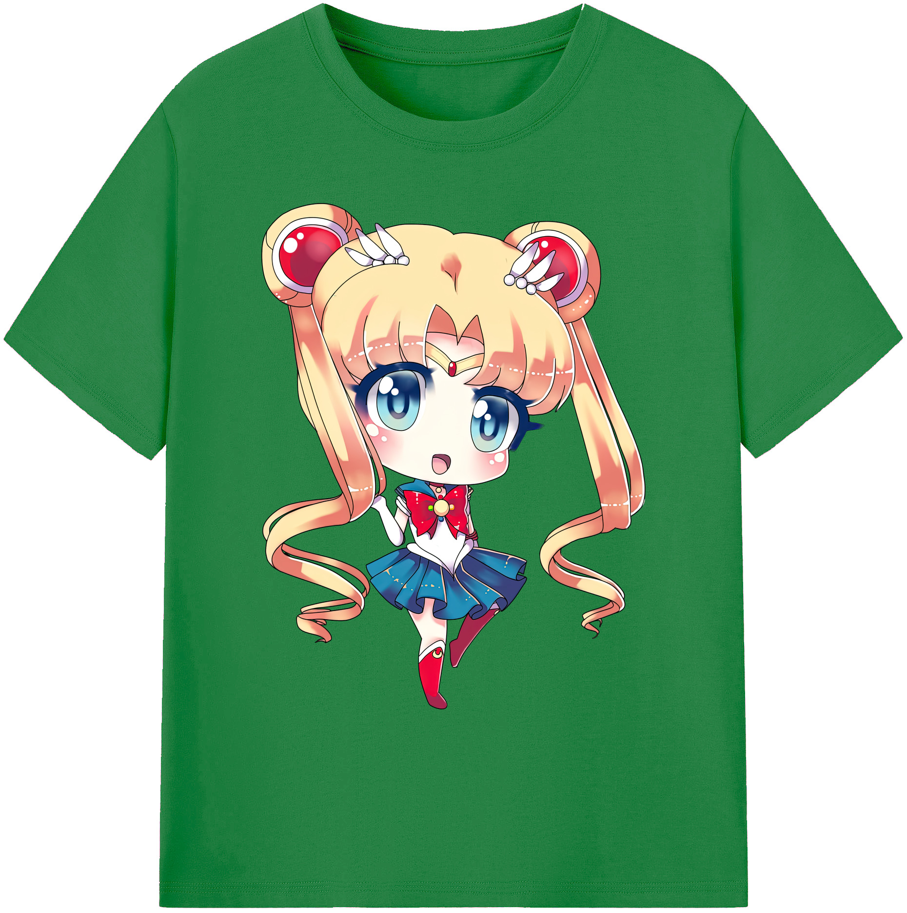 （画像用） 美少女戦士セーラームーン 月野 うさぎ つきの うさぎ Sailor Moon Tsukino Usagi 綿100％ メンズ半袖Tシャツ｜肌触りやわらか＆通気性