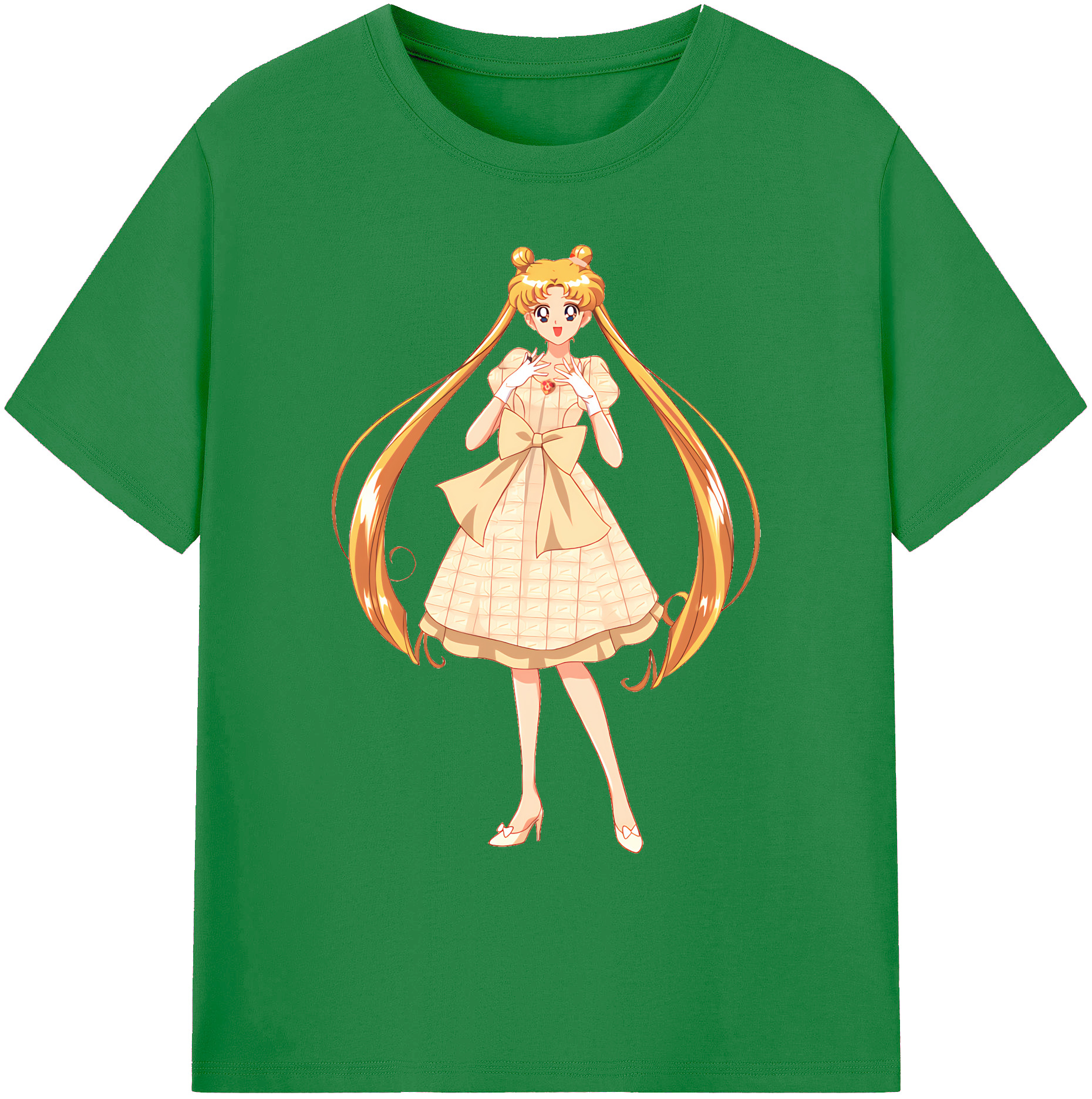 （画像用） 美少女戦士セーラームーン 愛野 美奈子 あいの みなこ Sailor Moon Aino Minako 綿100％ メンズ半袖Tシャツ｜肌触りやわらか＆通気性