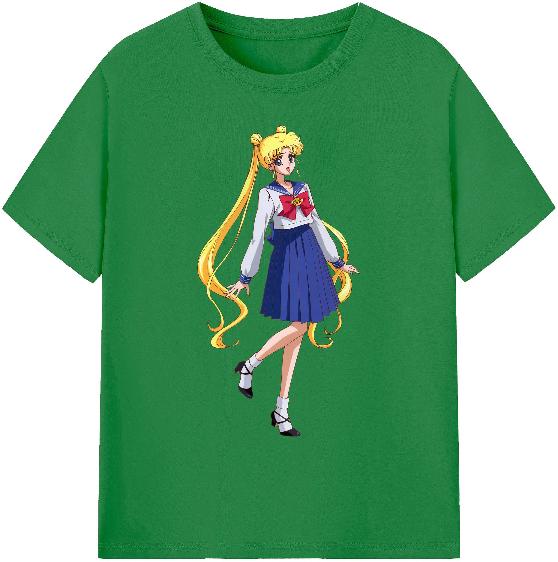 （画像用） 美少女戦士セーラームーン 愛野 美奈子 あいの みなこ Sailor Moon Aino Minako 綿100％ メンズ半袖Tシャツ｜肌触りやわらか＆通気性