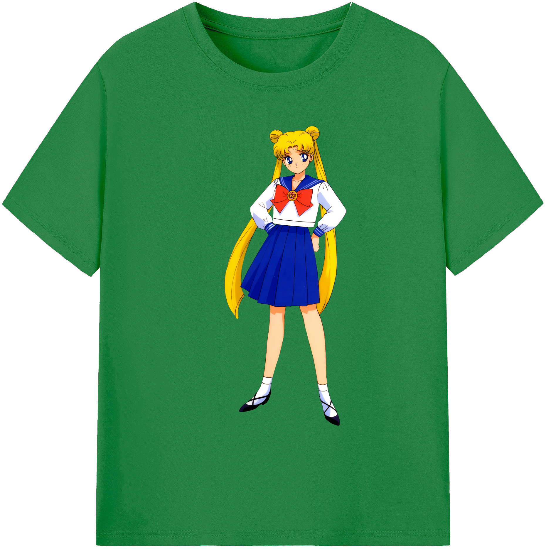 （画像用） 美少女戦士セーラームーン 愛野 美奈子 あいの みなこ Sailor Moon Aino Minako 綿100％ メンズ半袖Tシャツ｜肌触りやわらか＆通気性