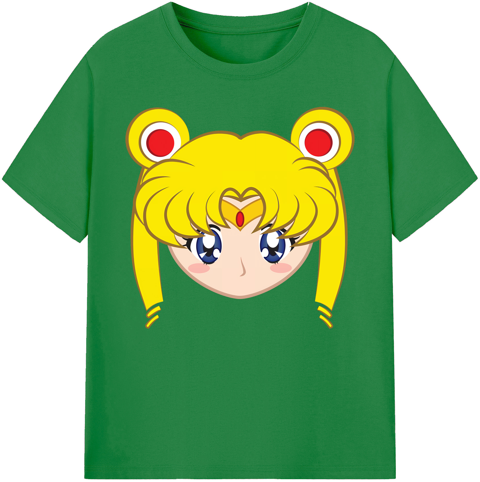（画像用） 美少女戦士セーラームーン 月野 うさぎ つきの うさぎ Sailor Moon Tsukino Usagi 綿100％ メンズ半袖Tシャツ｜肌触りやわらか＆通気性