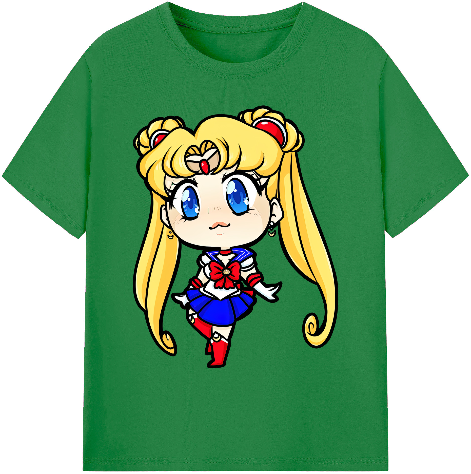 （画像用） 美少女戦士セーラームーン 月野 うさぎ つきの うさぎ Sailor Moon Tsukino Usagi 綿100％ メンズ半袖Tシャツ｜肌触りやわらか＆通気性