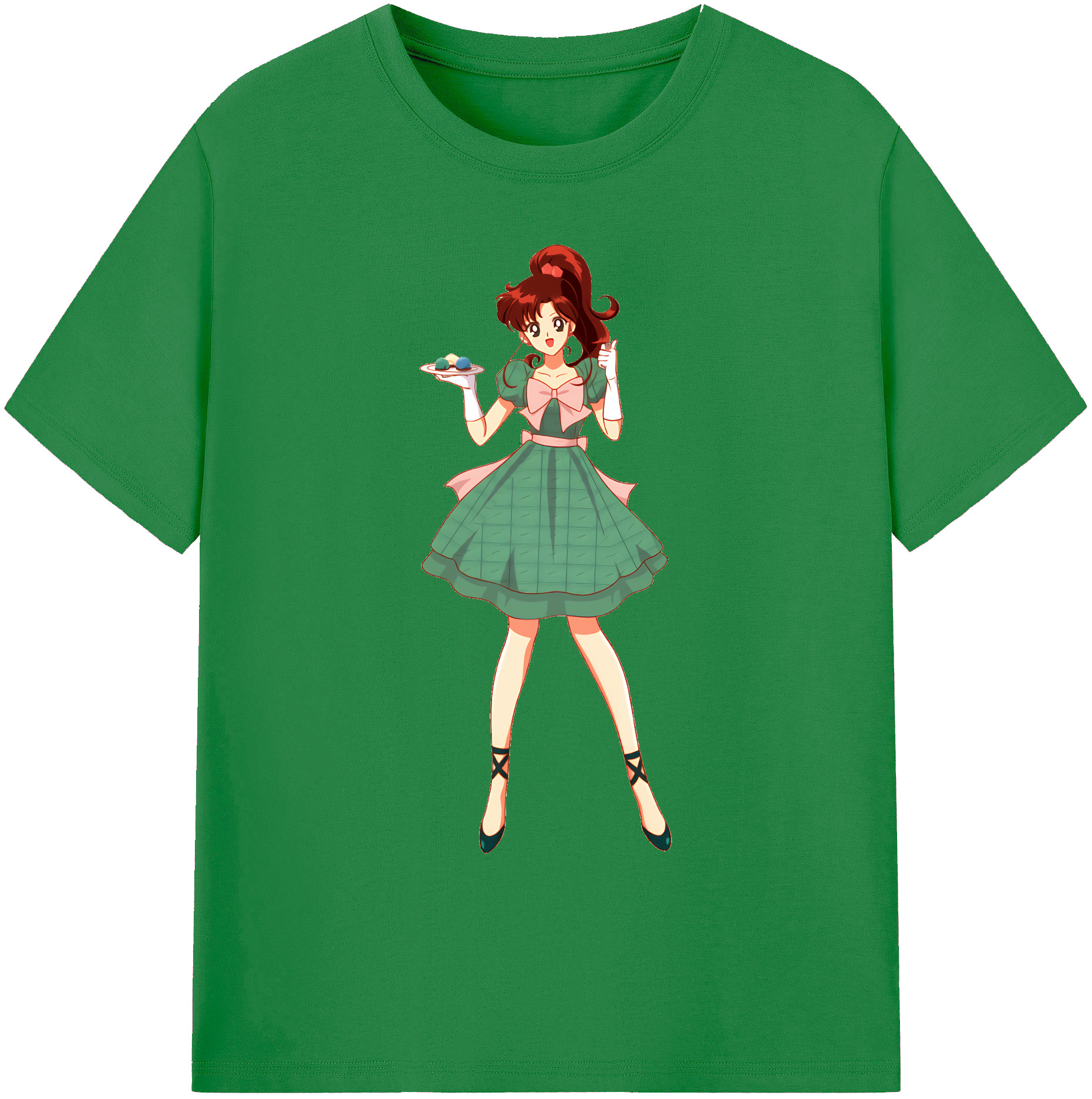 （画像用） 美少女戦士セーラームーン 木野 まこと きの まこと Sailor Moon Kino Makoto （セーラージュピター；Sailor Jupiter） 綿100％ メンズ半袖Tシャツ｜肌触りやわらか＆通気性