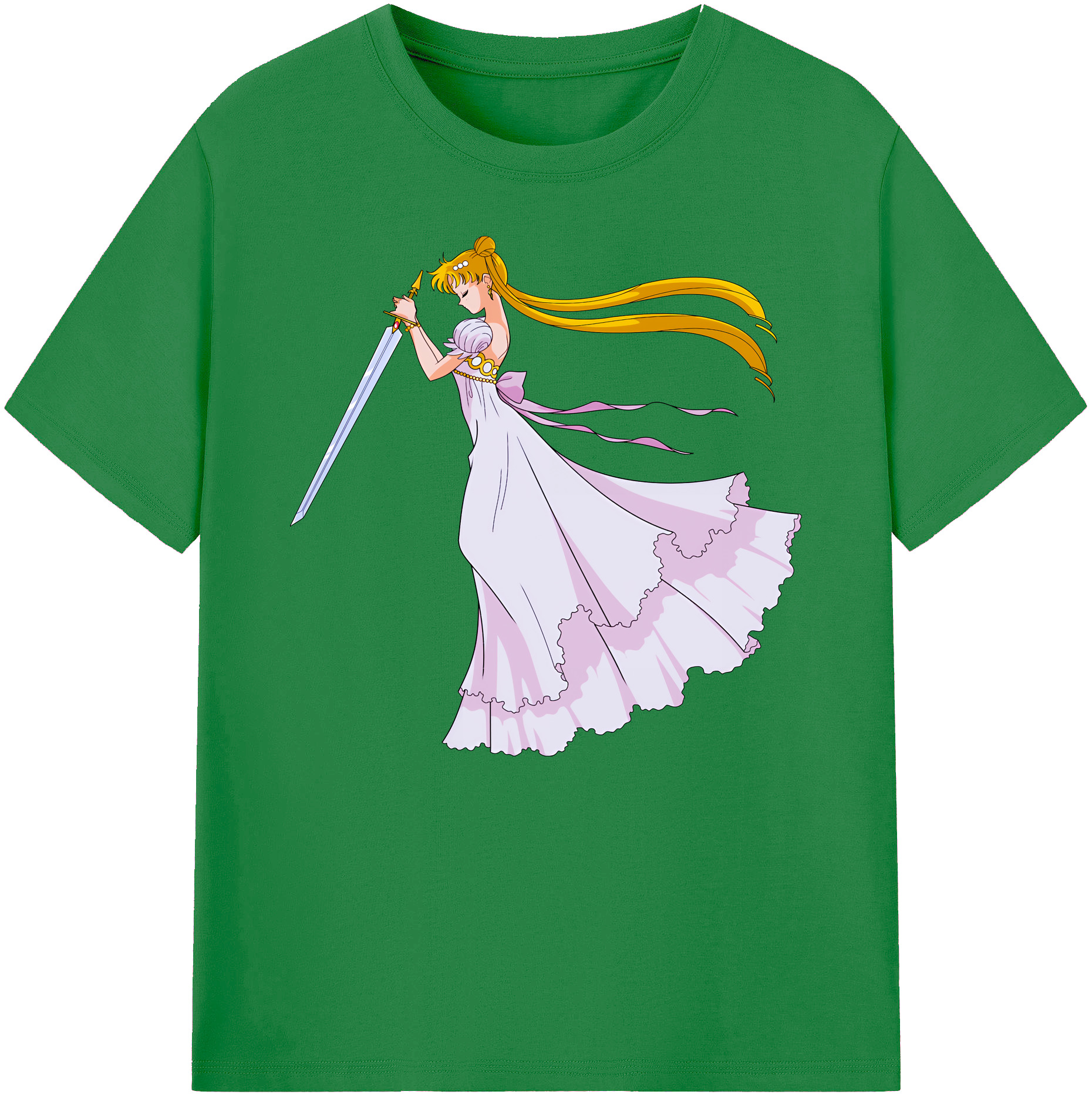（画像用） 美少女戦士セーラームーン 愛野 美奈子 あいの みなこ Sailor Moon Aino Minako 綿100％ メンズ半袖Tシャツ｜肌触りやわらか＆通気性