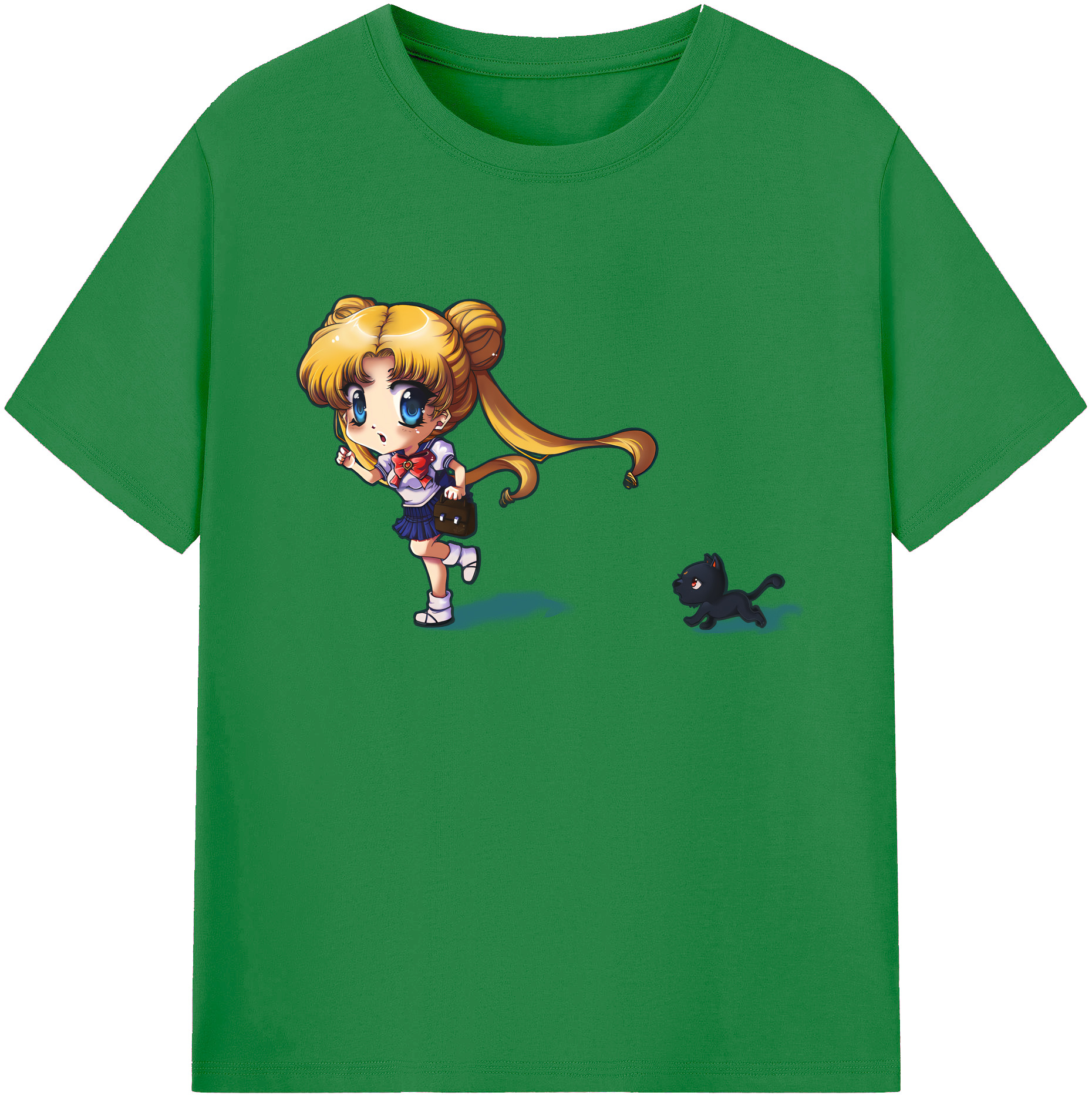 （画像用） 美少女戦士セーラームーン 愛野 美奈子 あいの みなこ Sailor Moon Aino Minako 綿100％ メンズ半袖Tシャツ｜肌触りやわらか＆通気性