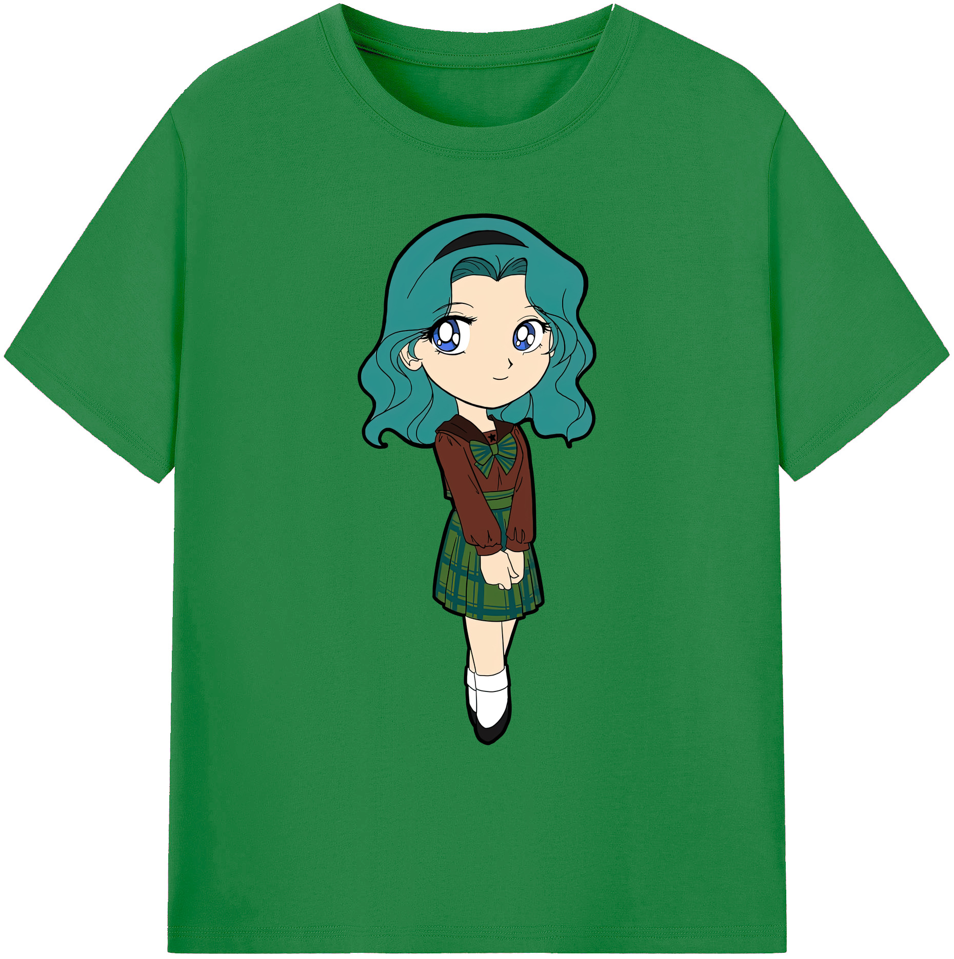 （画像用） 美少女戦士セーラームーン 海王 みちる（かいおう みちる） Sailor Moon Kaiou Michiru 綿100％ メンズ半袖Tシャツ｜肌触りやわらか＆通気性