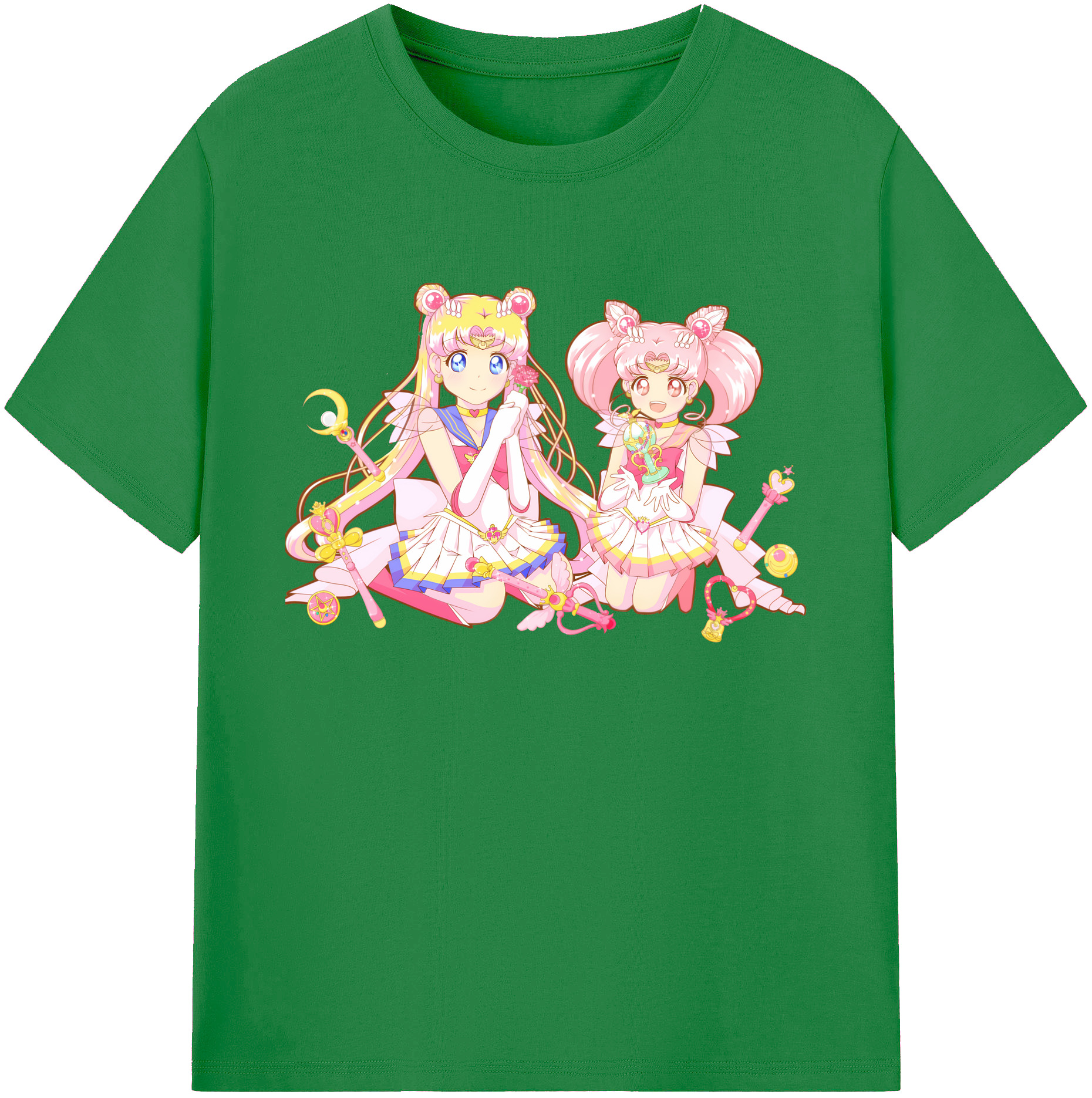 （画像用） 美少女戦士セーラームーン 月野 うさぎ つきの うさぎ Sailor Moon Tsukino Usagi 綿100％ メンズ半袖Tシャツ｜肌触りやわらか＆通気性