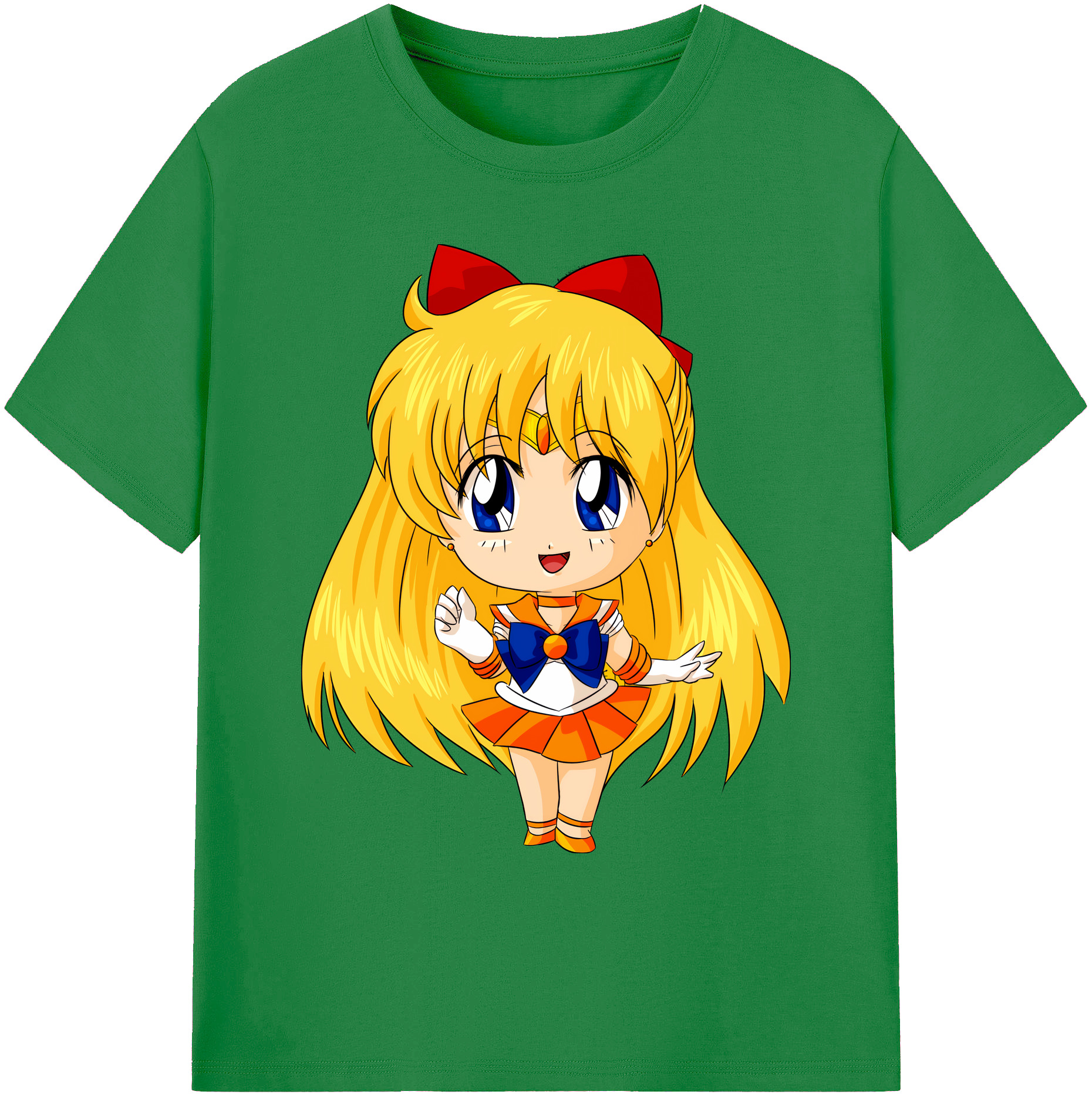 （画像用） 美少女戦士セーラームーン 愛野 美奈子 あいの みなこ Sailor Moon Aino Minako 綿100％ メンズ半袖Tシャツ｜肌触りやわらか＆通気性
