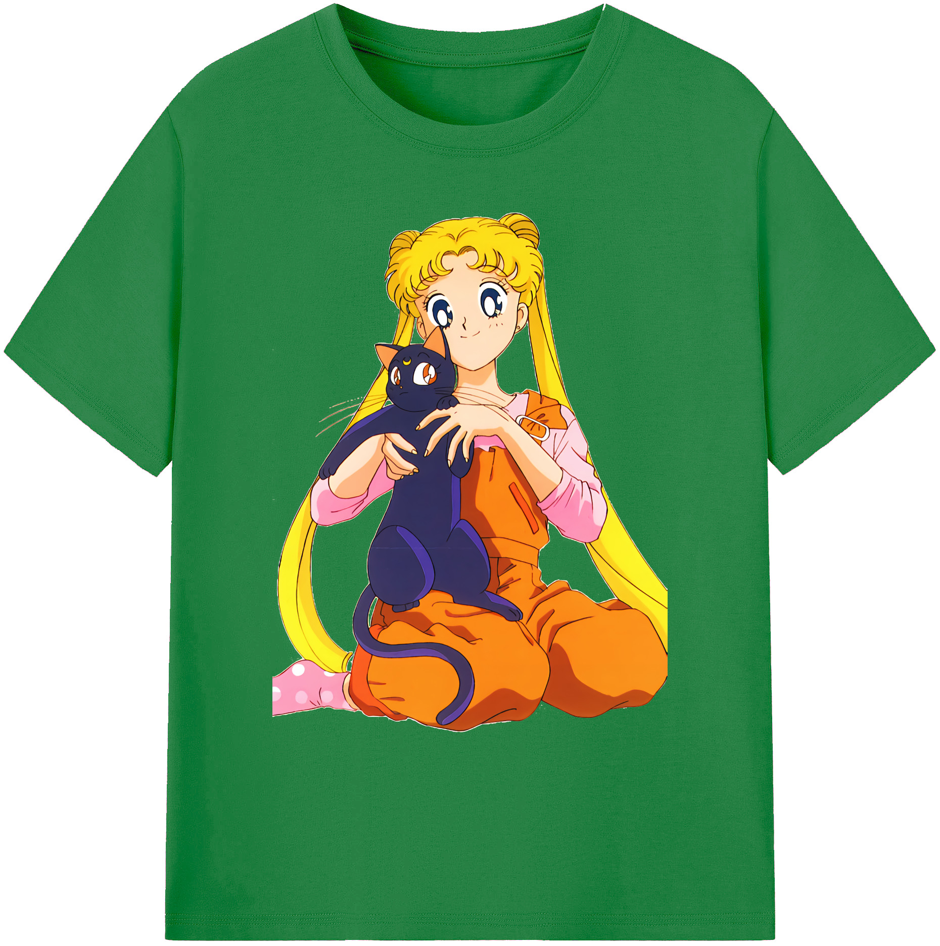 （画像用） 美少女戦士セーラームーン 愛野 美奈子 あいの みなこ Sailor Moon Aino Minako 綿100％ メンズ半袖Tシャツ｜肌触りやわらか＆通気性
