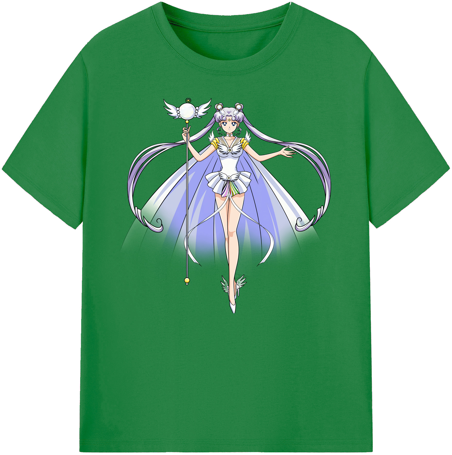 （画像用） 美少女戦士セーラームーン 月野 うさぎ つきの うさぎ Sailor Moon Tsukino Usagi 綿100％ メンズ半袖Tシャツ｜肌触りやわらか＆通気性