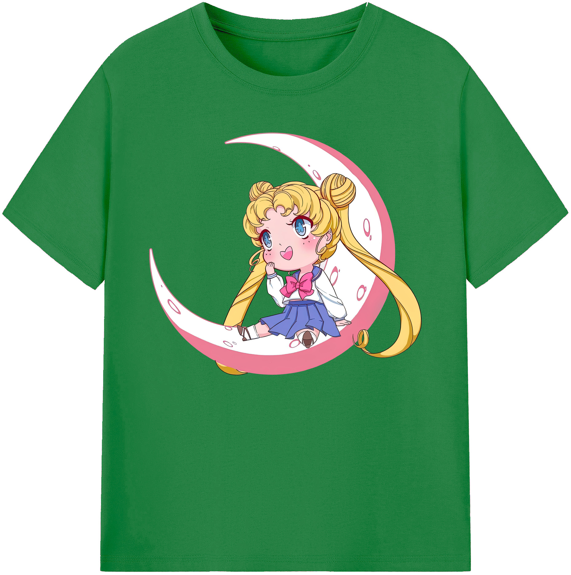 （画像用） 美少女戦士セーラームーン 愛野 美奈子 あいの みなこ Sailor Moon Aino Minako 綿100％ メンズ半袖Tシャツ｜肌触りやわらか＆通気性