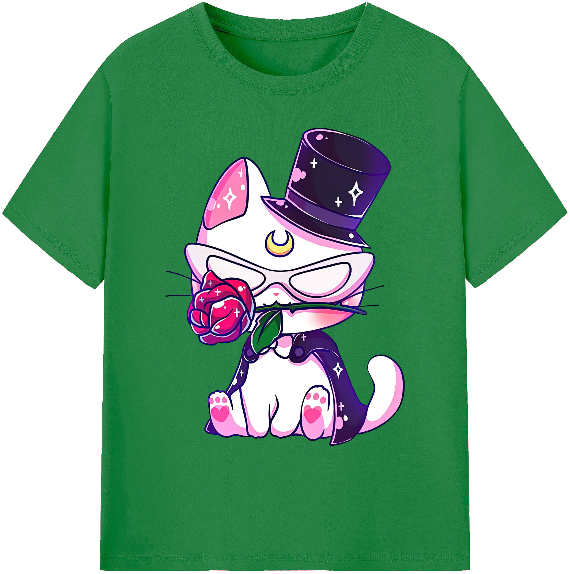 （画像用） 美少女戦士セーラームーン Sailor Moon 綿100％ メンズ半袖Tシャツ｜肌触りやわらか＆通気性
