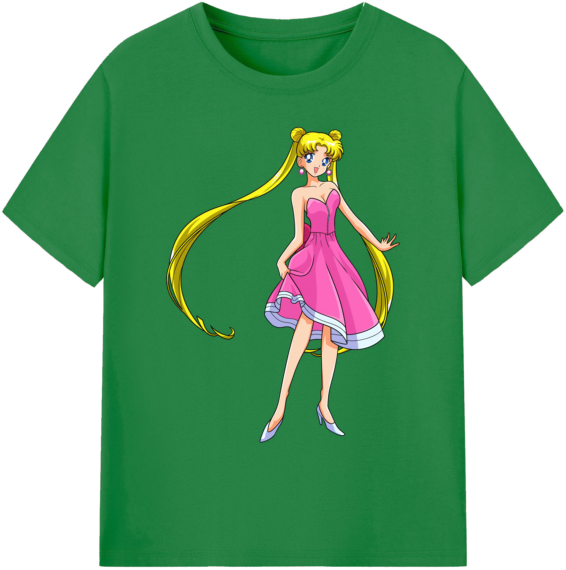 （画像用） 美少女戦士セーラームーン 愛野 美奈子 あいの みなこ Sailor Moon Aino Minako 綿100％ メンズ半袖Tシャツ｜肌触りやわらか＆通気性
