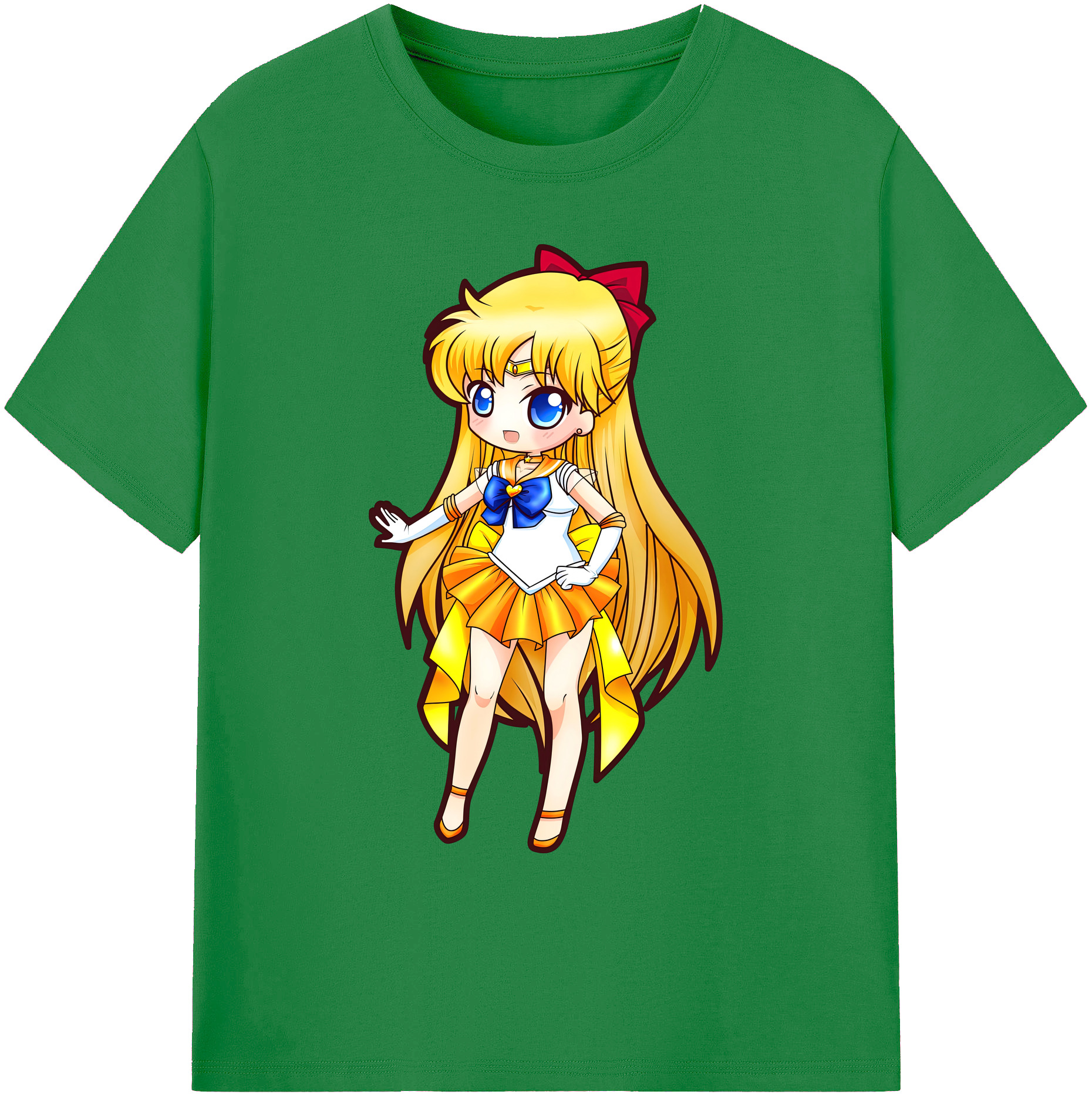 （画像用） 美少女戦士セーラームーン 愛野 美奈子 あいの みなこ Sailor Moon Aino Minako 綿100％ メンズ半袖Tシャツ｜肌触りやわらか＆通気性