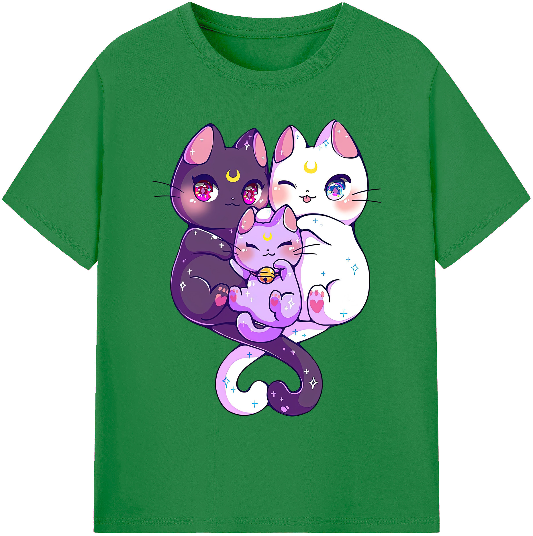 （画像用） 美少女戦士セーラームーン Sailor Moon 綿100％ メンズ半袖Tシャツ｜肌触りやわらか＆通気性