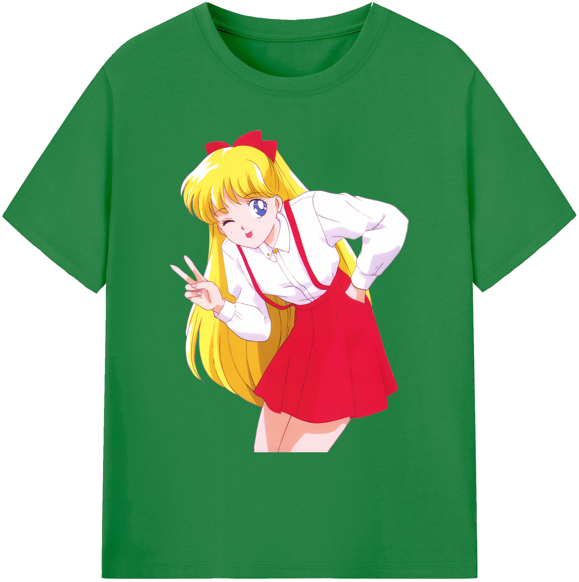 （画像用） 美少女戦士セーラームーン 愛野 美奈子 あいの みなこ Sailor Moon Aino Minako 綿100％ メンズ半袖Tシャツ｜肌触りやわらか＆通気性