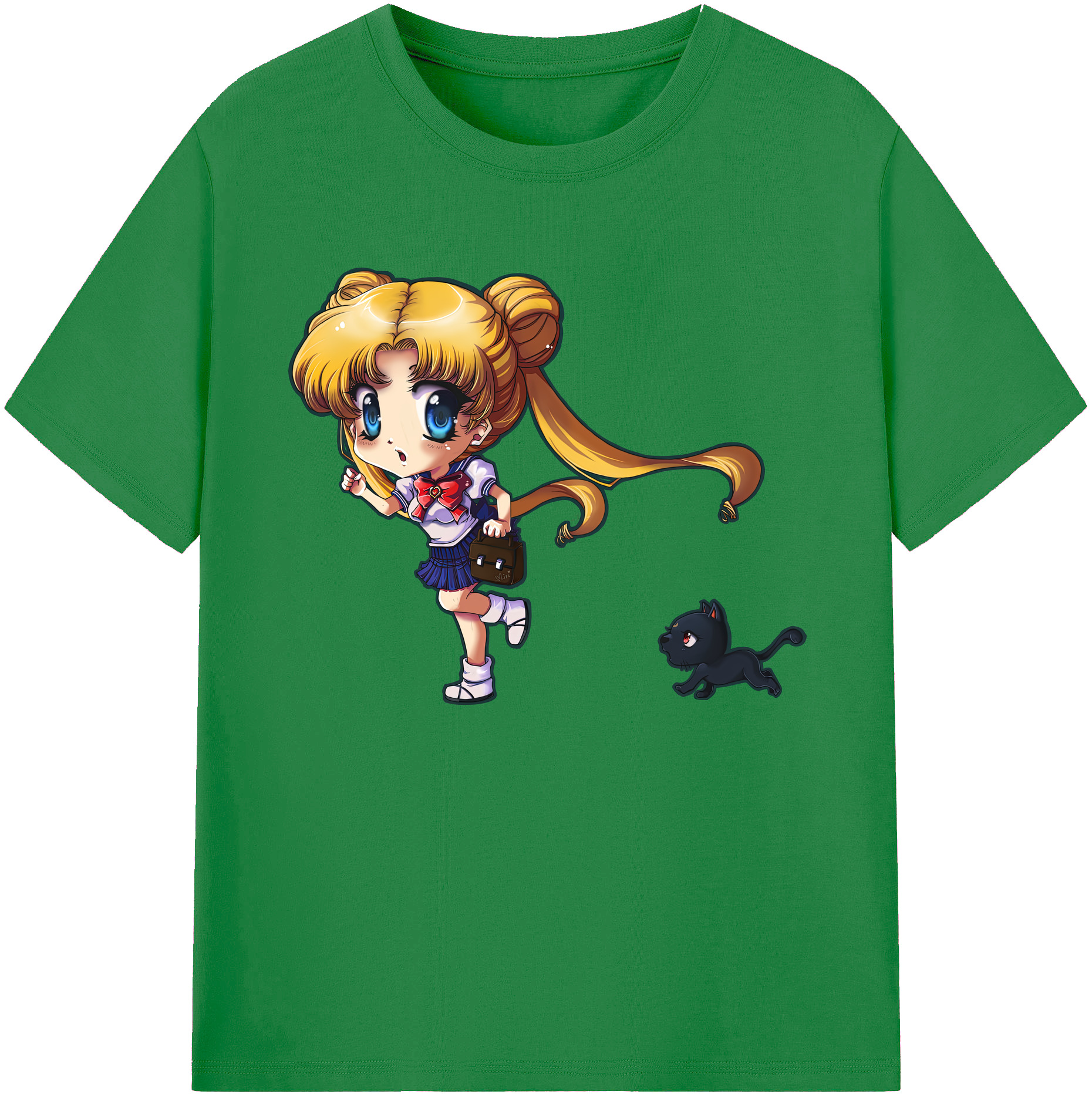 （画像用） 美少女戦士セーラームーン 愛野 美奈子 あいの みなこ Sailor Moon Aino Minako 綿100％ メンズ半袖Tシャツ｜肌触りやわらか＆通気性