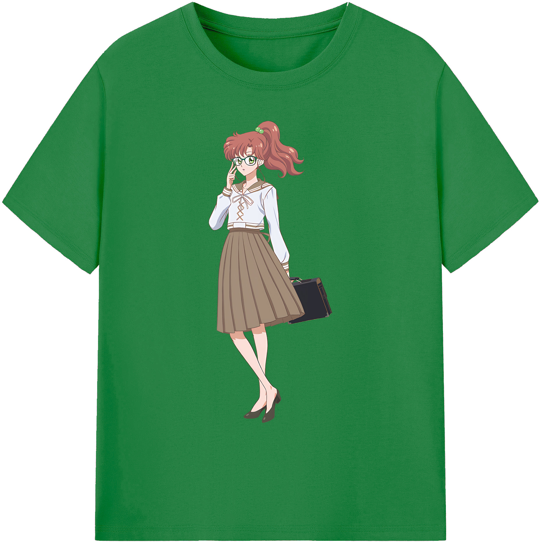 （画像用） 美少女戦士セーラームーン 木野 まこと きの まこと Sailor Moon Kino Makoto （セーラージュピター；Sailor Jupiter） 綿100％ メンズ半袖Tシャツ｜肌触りやわらか＆通気性