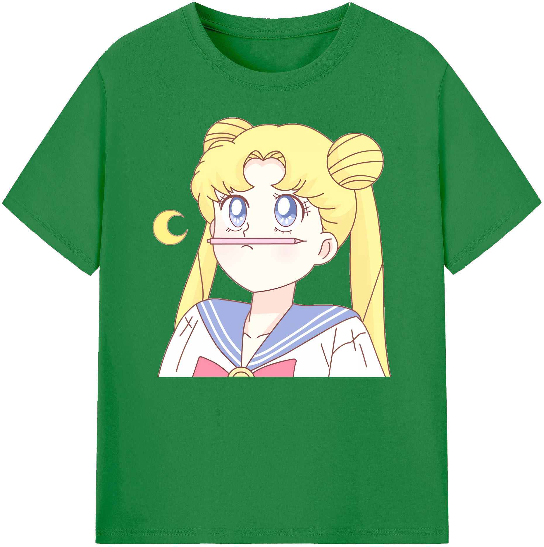 （画像用） 美少女戦士セーラームーン 愛野 美奈子 あいの みなこ Sailor Moon Aino Minako 綿100％ メンズ半袖Tシャツ｜肌触りやわらか＆通気性