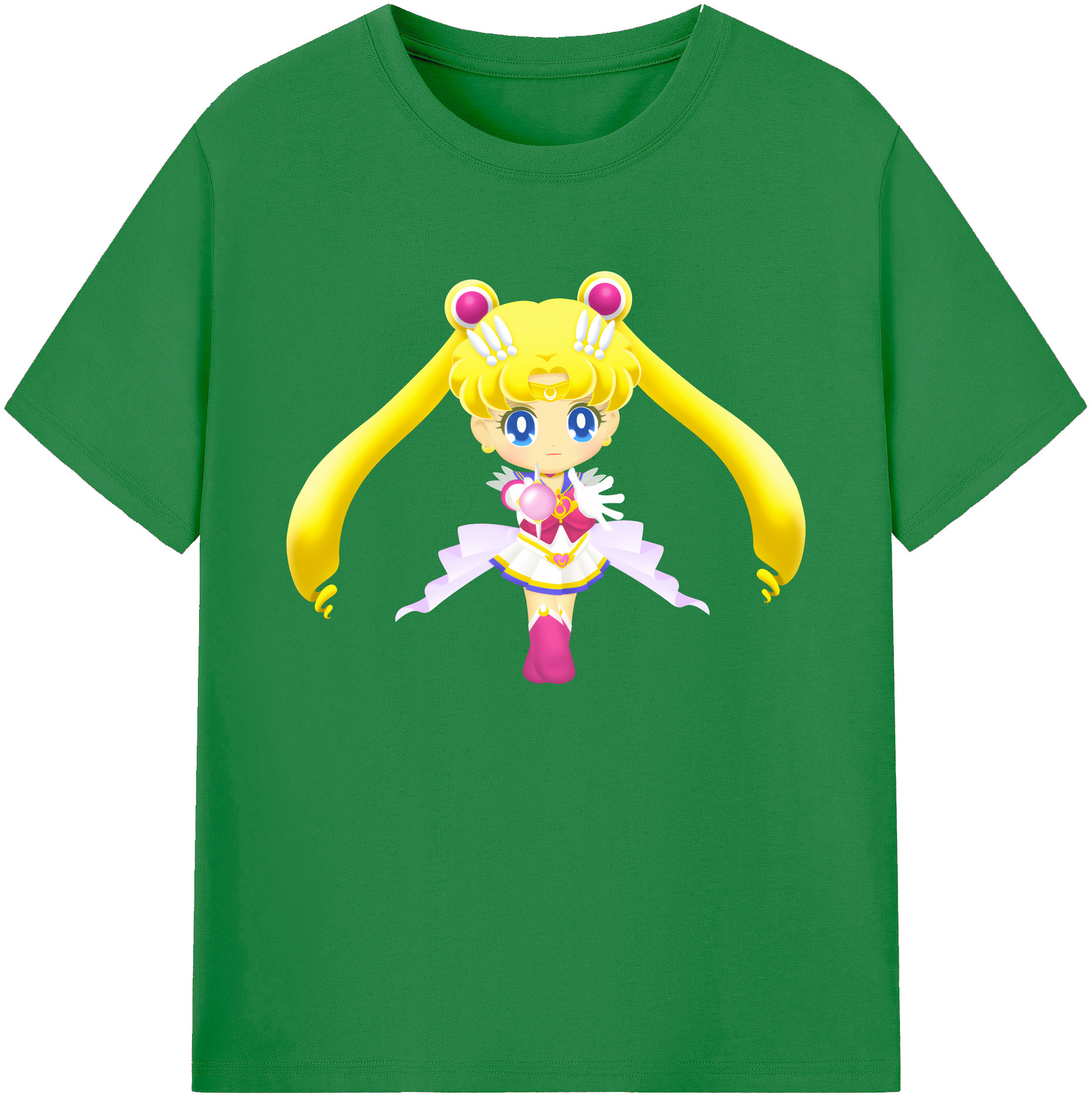 （画像用） 美少女戦士セーラームーン 月野 うさぎ つきの うさぎ Sailor Moon Tsukino Usagi 綿100％ メンズ半袖Tシャツ｜肌触りやわらか＆通気性
