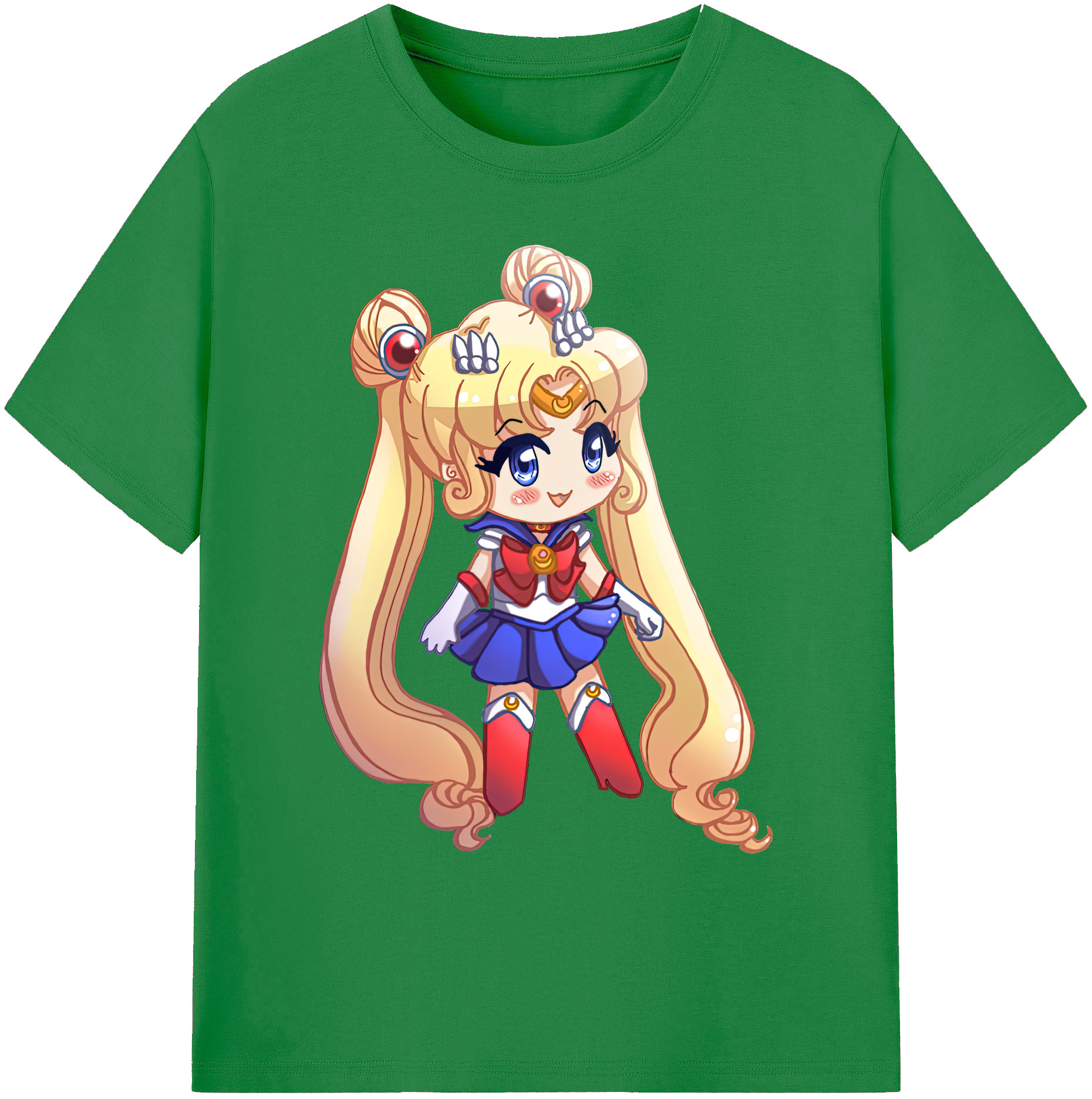 （画像用） 美少女戦士セーラームーン 月野 うさぎ つきの うさぎ Sailor Moon Tsukino Usagi 綿100％ メンズ半袖Tシャツ｜肌触りやわらか＆通気性