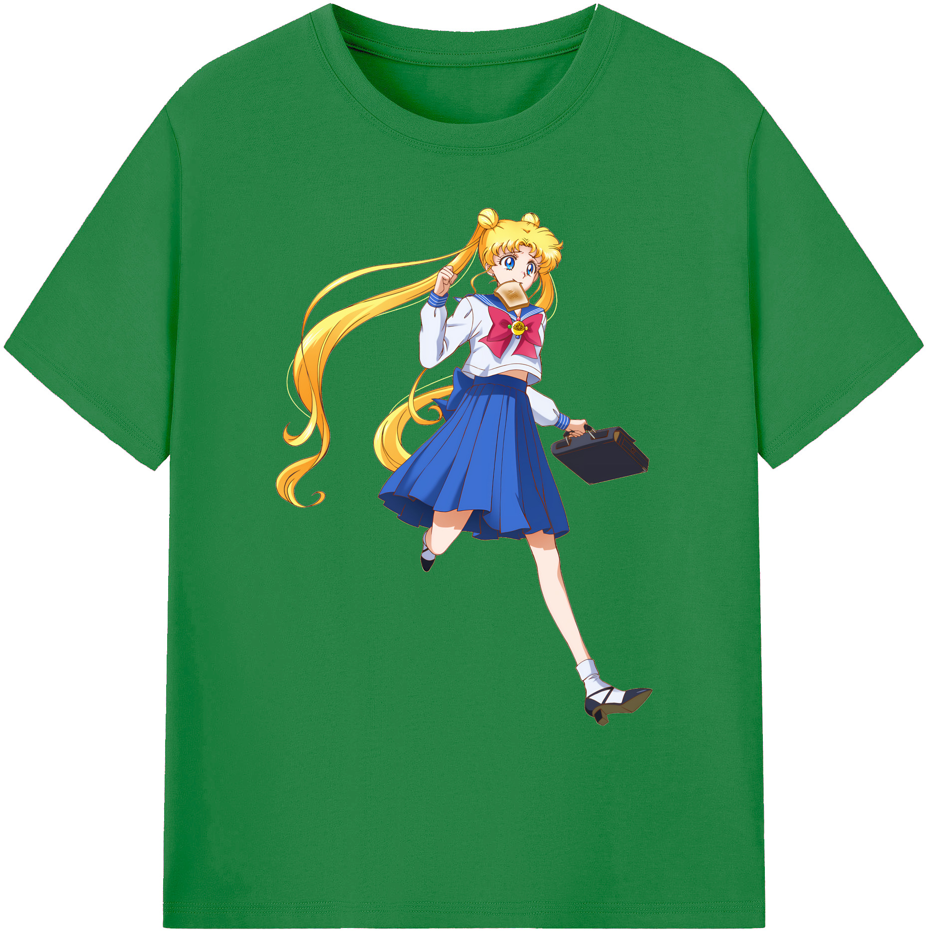 （画像用） 美少女戦士セーラームーン 愛野 美奈子 あいの みなこ Sailor Moon Aino Minako 綿100％ メンズ半袖Tシャツ｜肌触りやわらか＆通気性