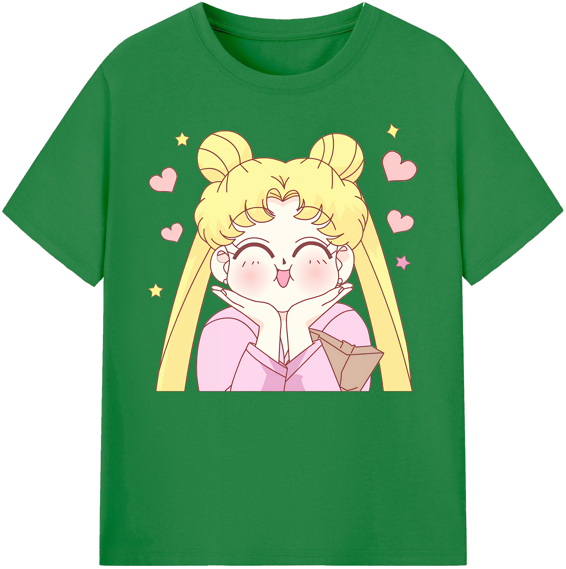 （画像用） 美少女戦士セーラームーン 愛野 美奈子 あいの みなこ Sailor Moon Aino Minako 綿100％ メンズ半袖Tシャツ｜肌触りやわらか＆通気性