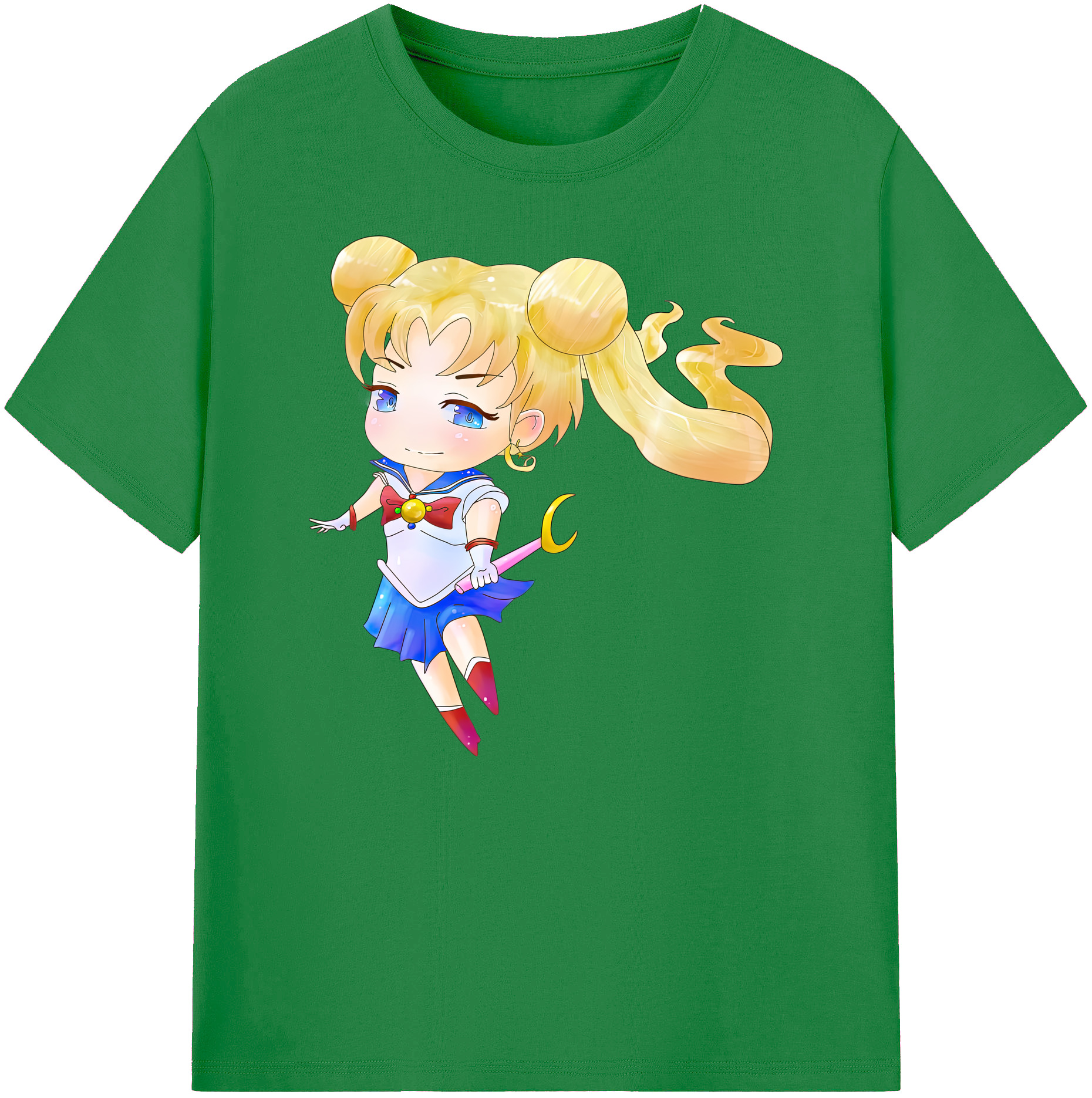 （画像用） 美少女戦士セーラームーン 愛野 美奈子 あいの みなこ Sailor Moon Aino Minako 綿100％ メンズ半袖Tシャツ｜肌触りやわらか＆通気性