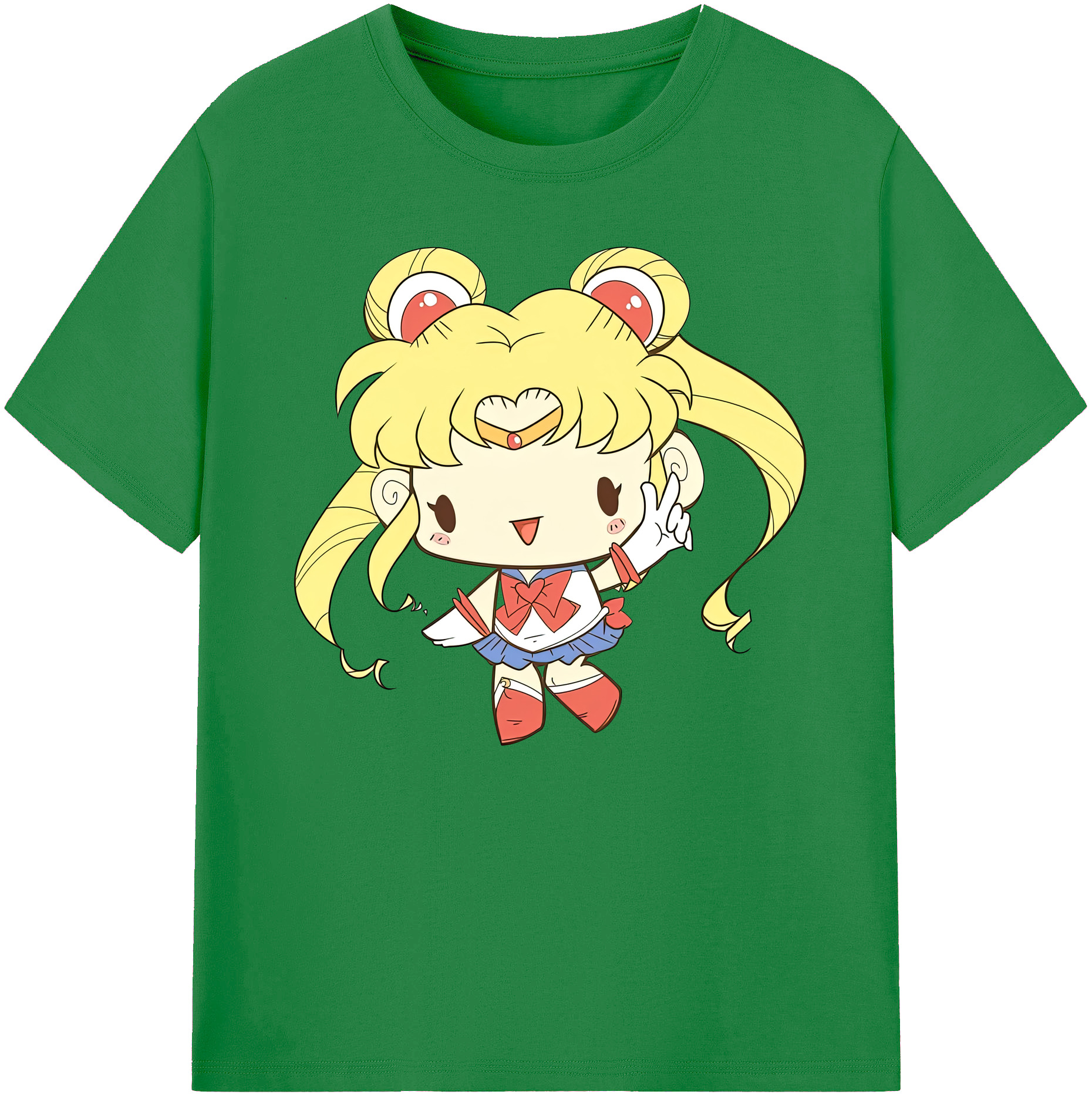 （画像用） 美少女戦士セーラームーン 月野 うさぎ つきの うさぎ Sailor Moon Tsukino Usagi 綿100％ メンズ半袖Tシャツ｜肌触りやわらか＆通気性