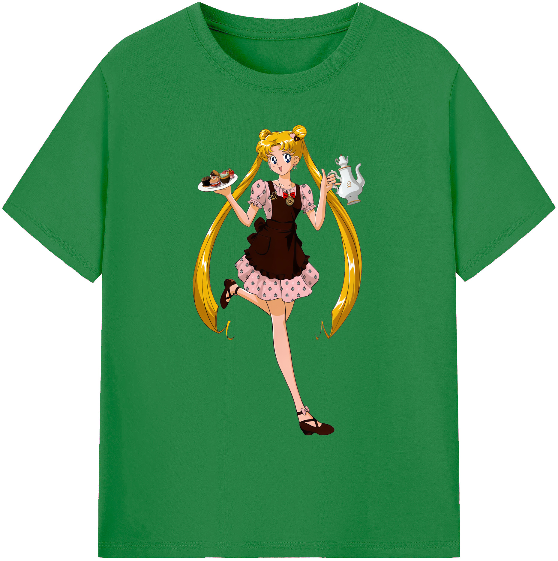 （画像用） 美少女戦士セーラームーン 愛野 美奈子 あいの みなこ Sailor Moon Aino Minako 綿100％ メンズ半袖Tシャツ｜肌触りやわらか＆通気性
